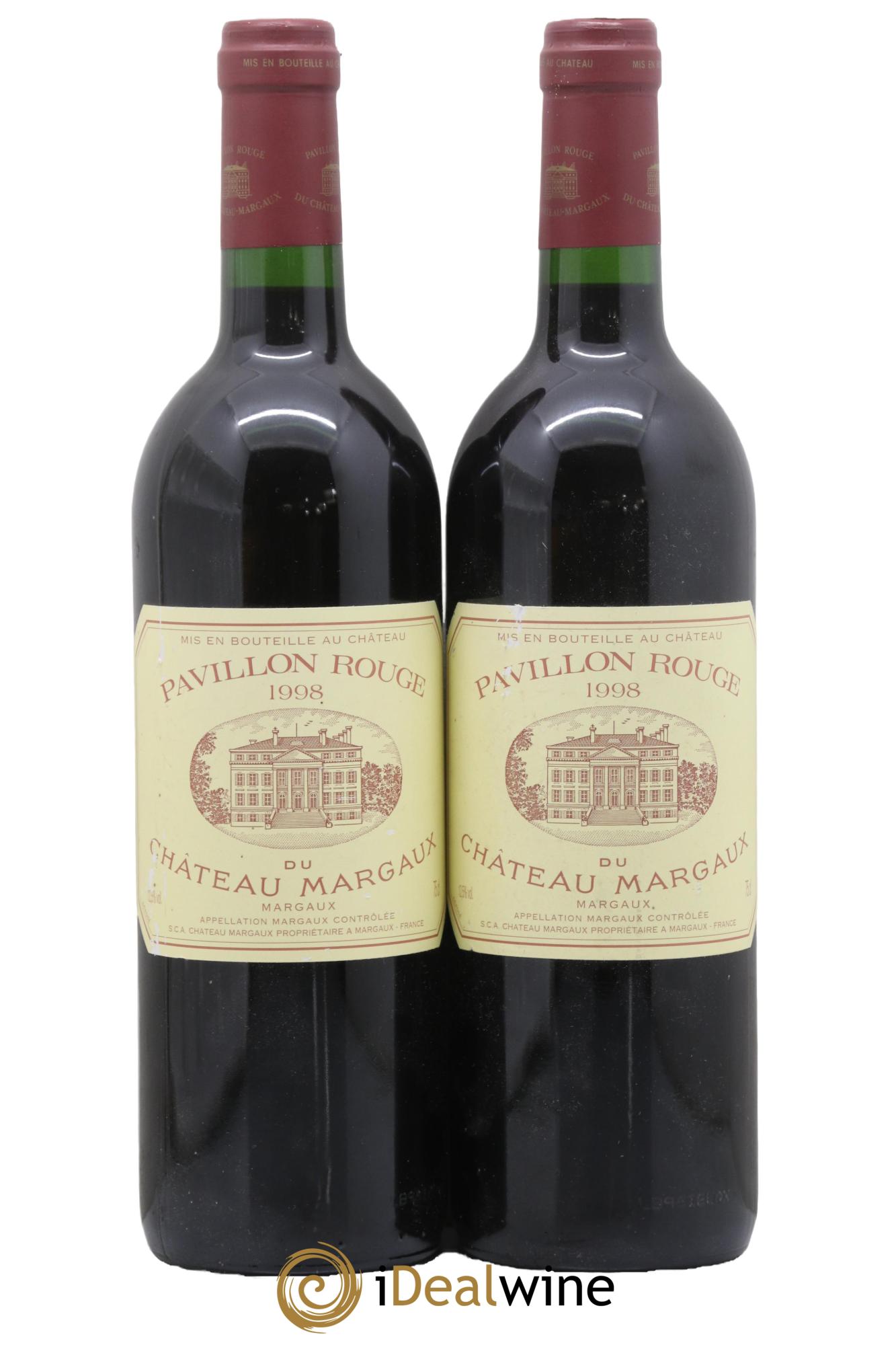 Pavillon Rouge du Château Margaux Second Vin 1998 - Lotto di 2 bottiglie - 0