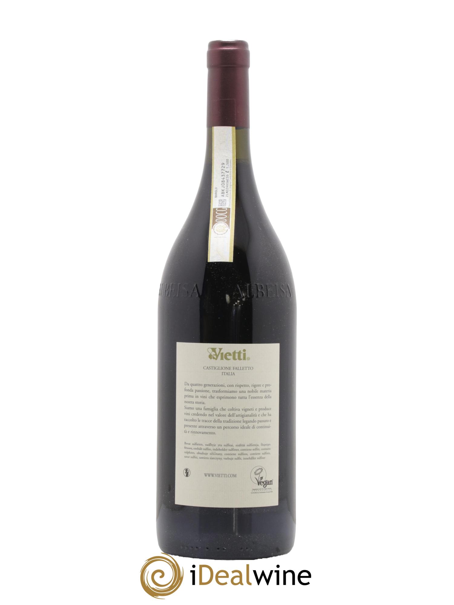 Barolo DOCG Ravera Vietti 2016 - Lot of 1 magnum - 2