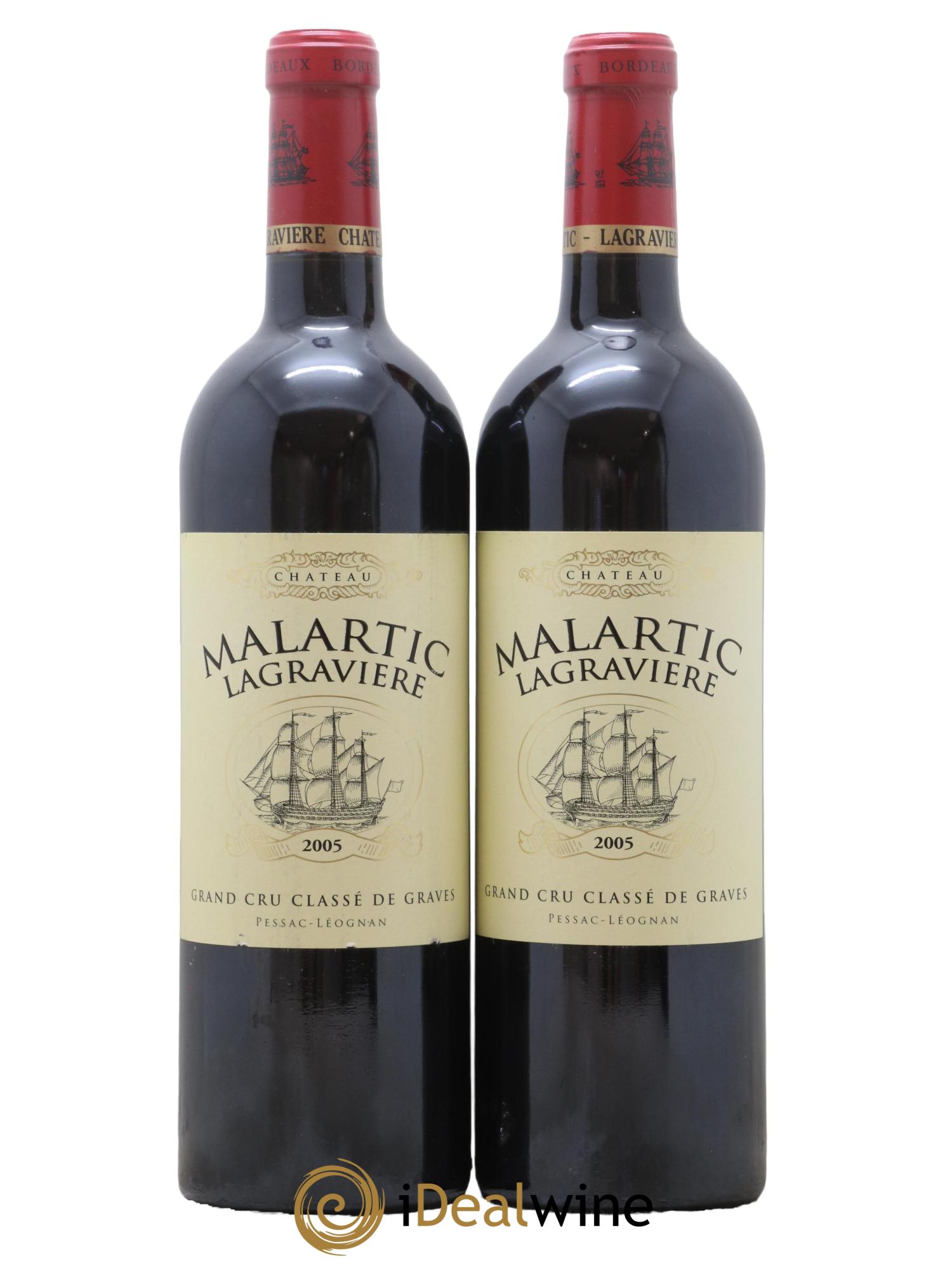 Château Malartic-Lagravière Cru Classé de Graves 2005 - Lot de 2 bouteilles - 0