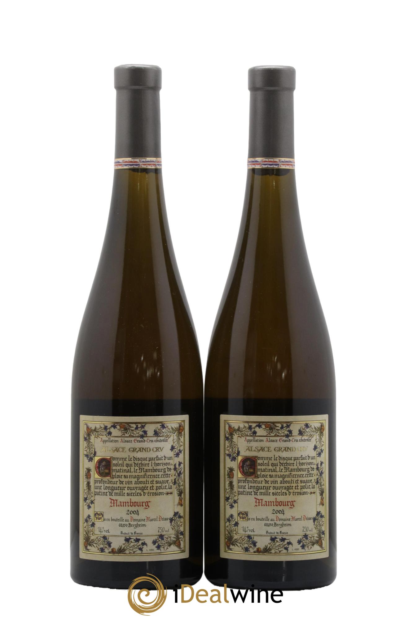 Alsace Grand Cru Mambourg Marcel Deiss (Domaine) 2004 - Lotto di 2 bottiglie - 1