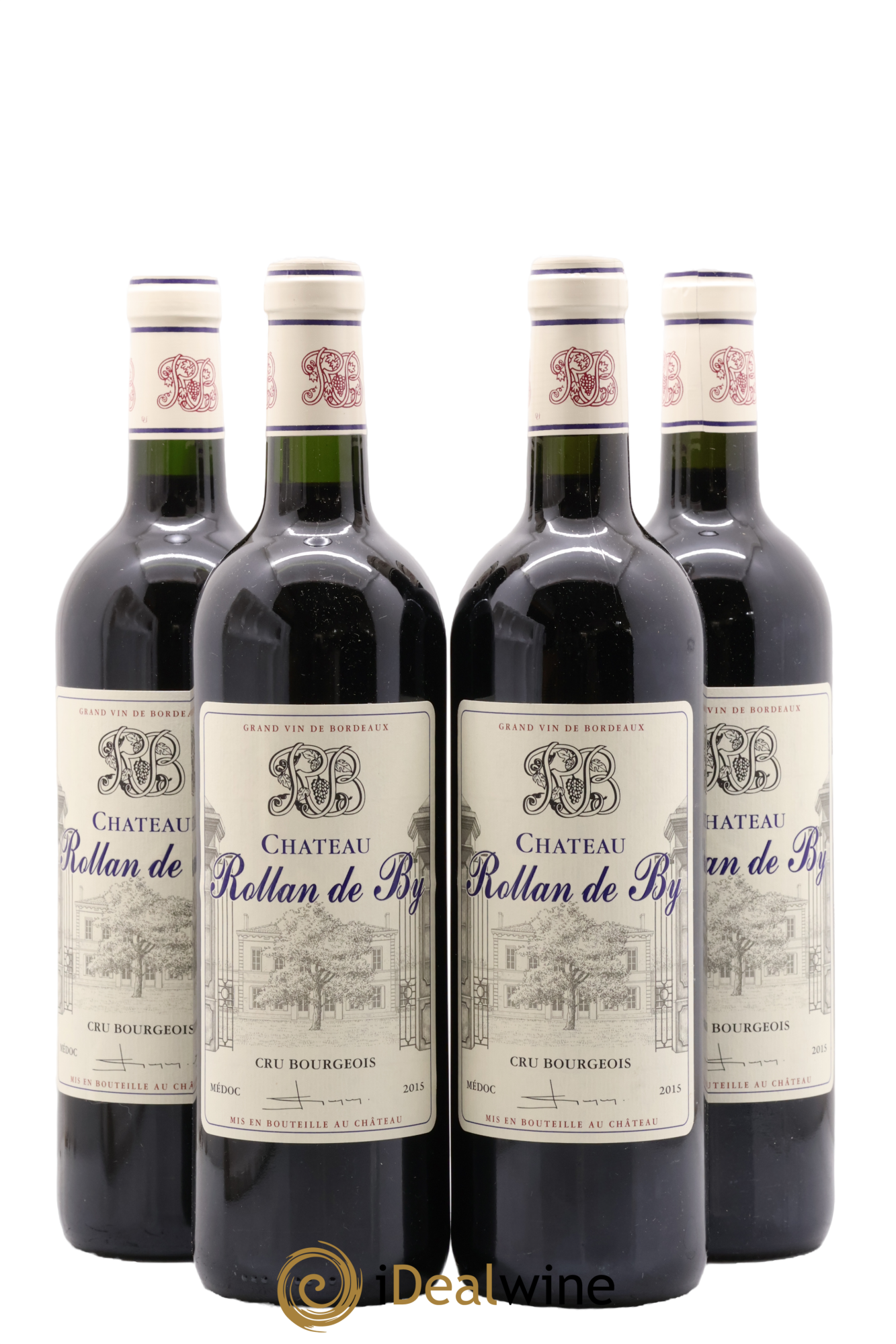 Château Rollan de By Cru Bourgeois 2015 - Lot of 4 bottles - 0