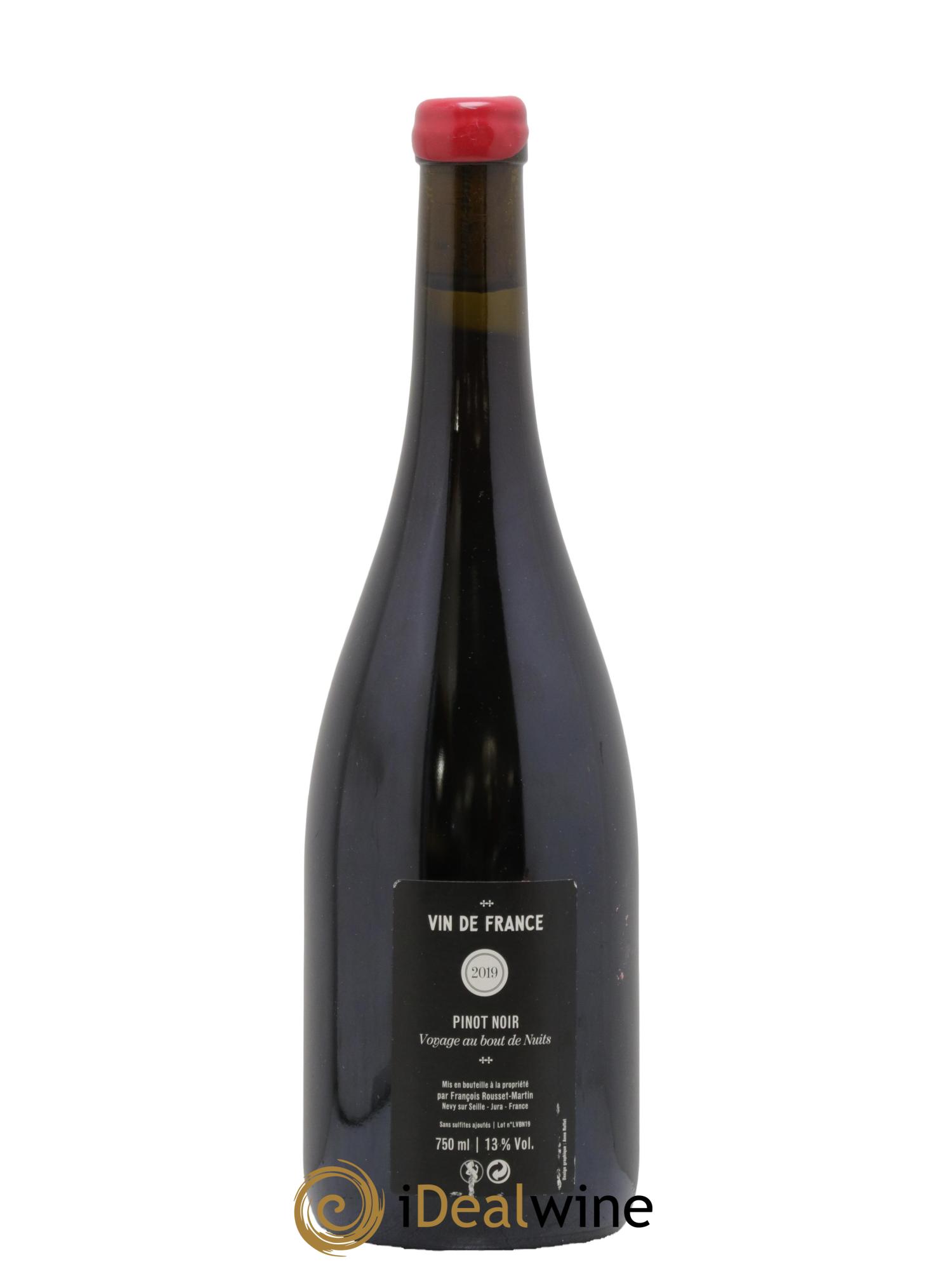 Vin de France Voyage au bout de Nuits François Rousset Martin 2019 - Posten von 1 Flasche - 1