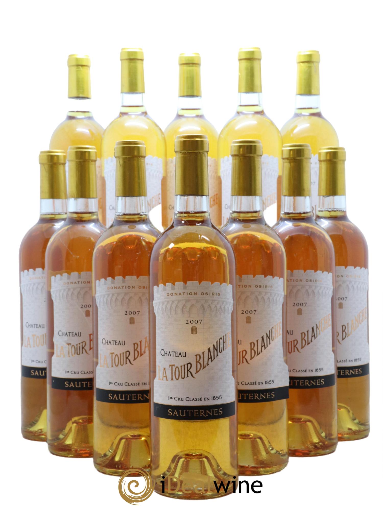 Château la Tour Blanche 1er Grand Cru Classé 2007 - Lot de 12 bouteilles - 0