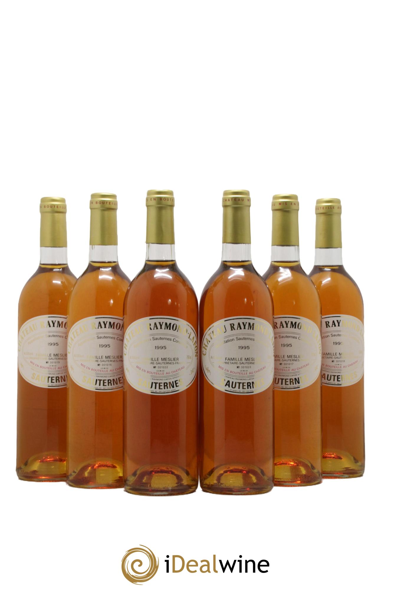 Château Raymond Lafon 1995 - Lotto di 6 bottiglie - 0