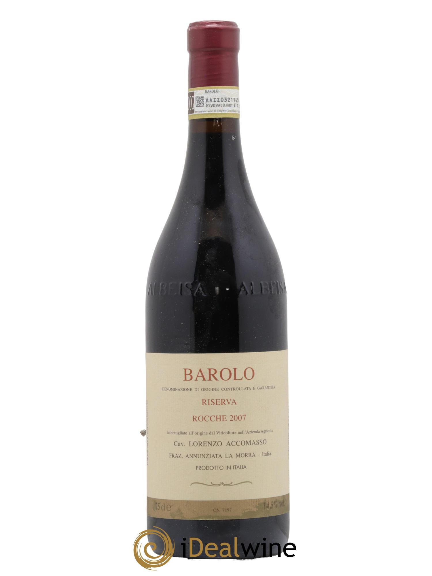 Barolo DOCG Riserva Rocche Accomasso 2007 - Lotto di 1 bottiglia - 0