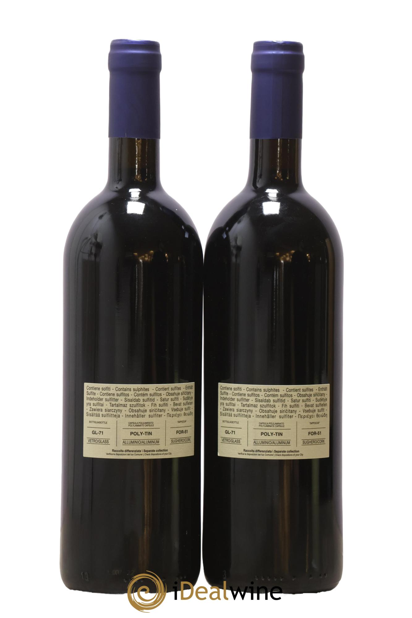 Bolgheri DOC Sassicaia Tenuta San Guido 2019 - Lot de 2 bouteilles - 1