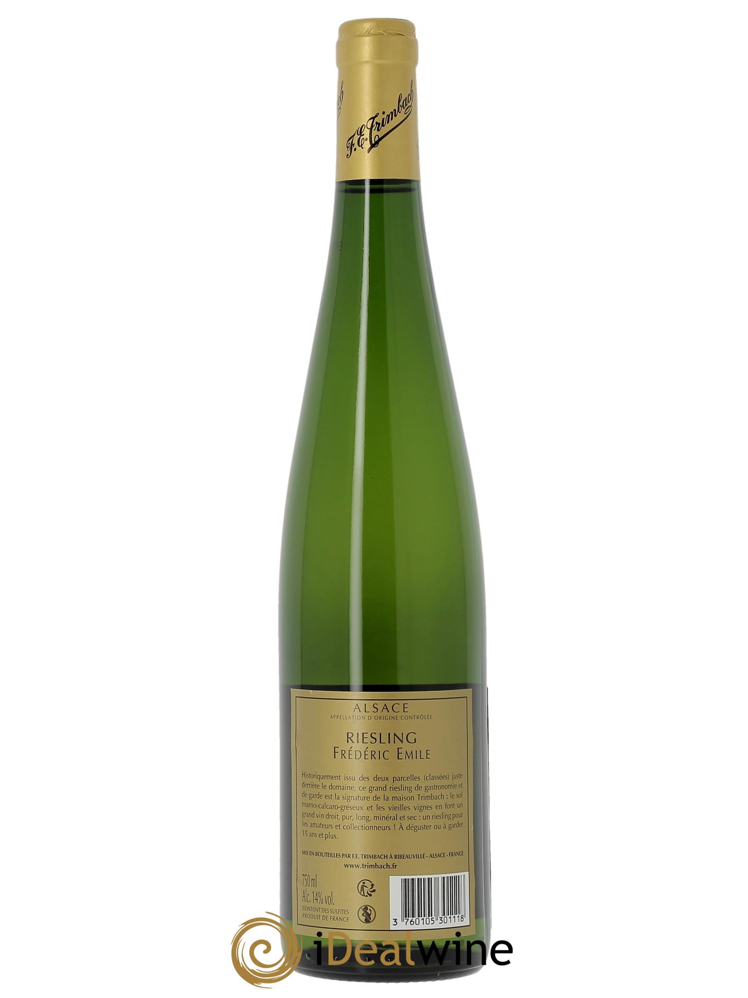 Alsace Riesling Cuvée Frédéric Emile Trimbach (Domaine) 2019 - Lot de 1 bouteille - 1