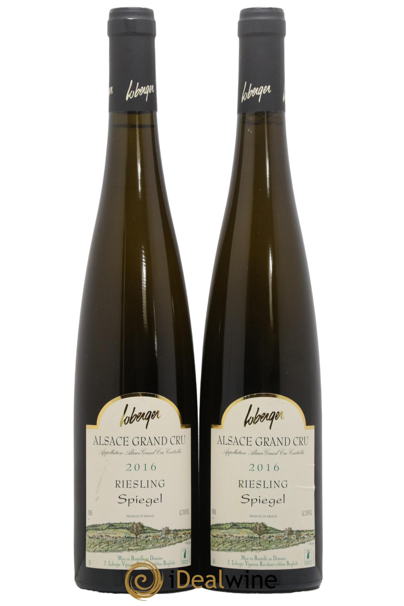 Alsace Grand Cru Spiegel Riesling Loberger 2016 - Lot de 2 bouteilles - 0
