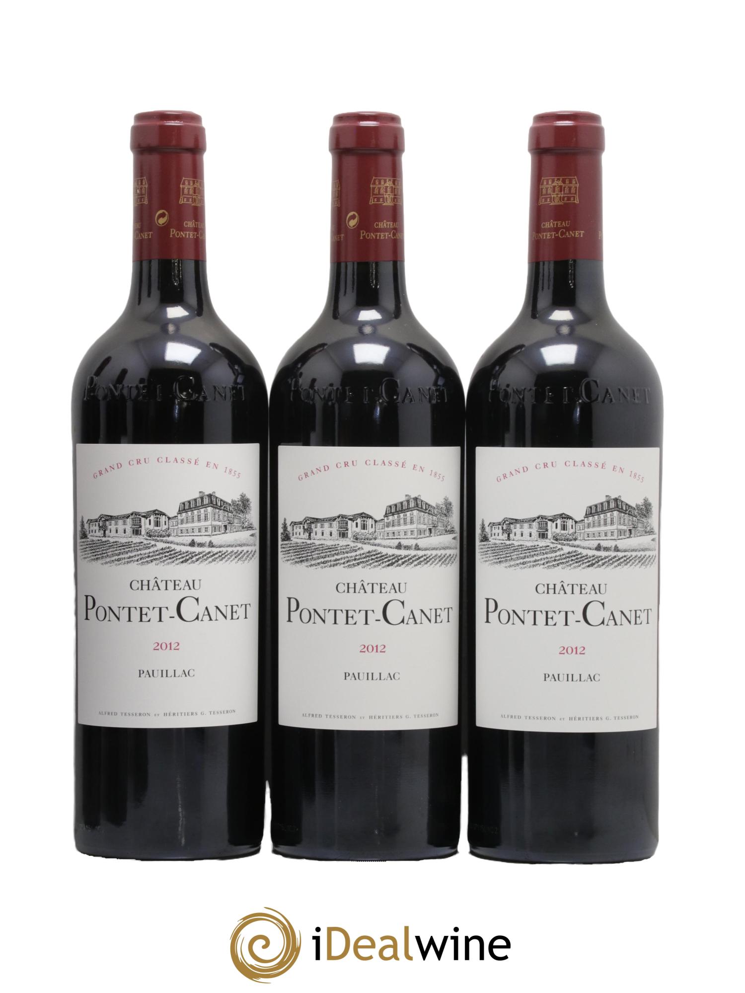 Château Pontet Canet 5ème Grand Cru Classé 2012 - Lot de 6 bouteilles - 1
