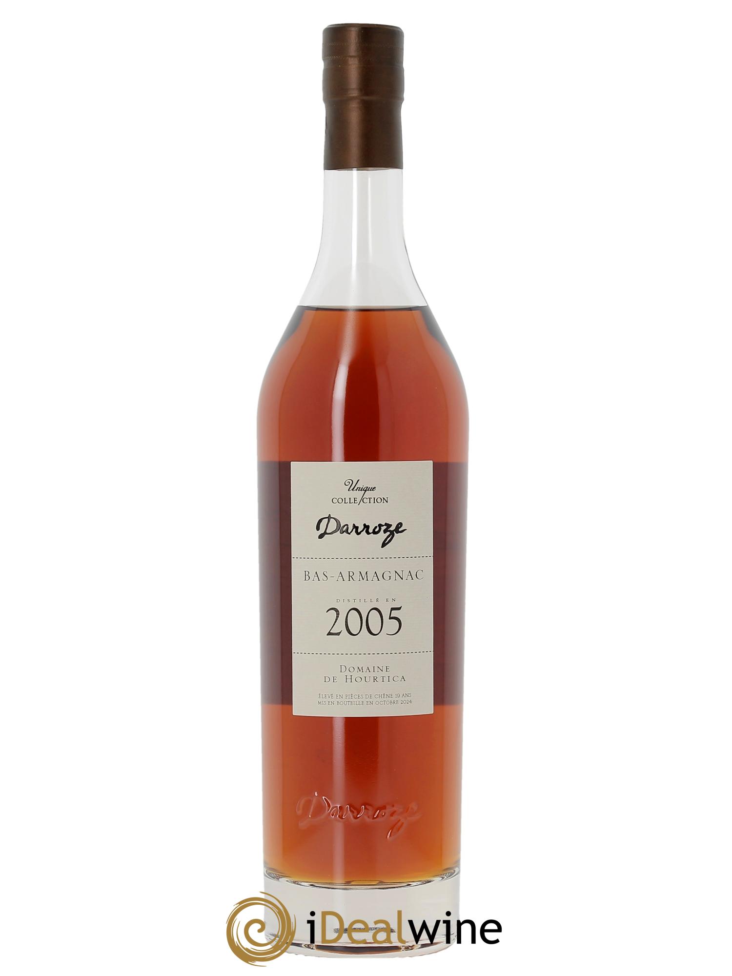 Bas-Armagnac Domaine de Hourtica (47,5°) Darroze  2005 - Posten von 1 Flasche - 1