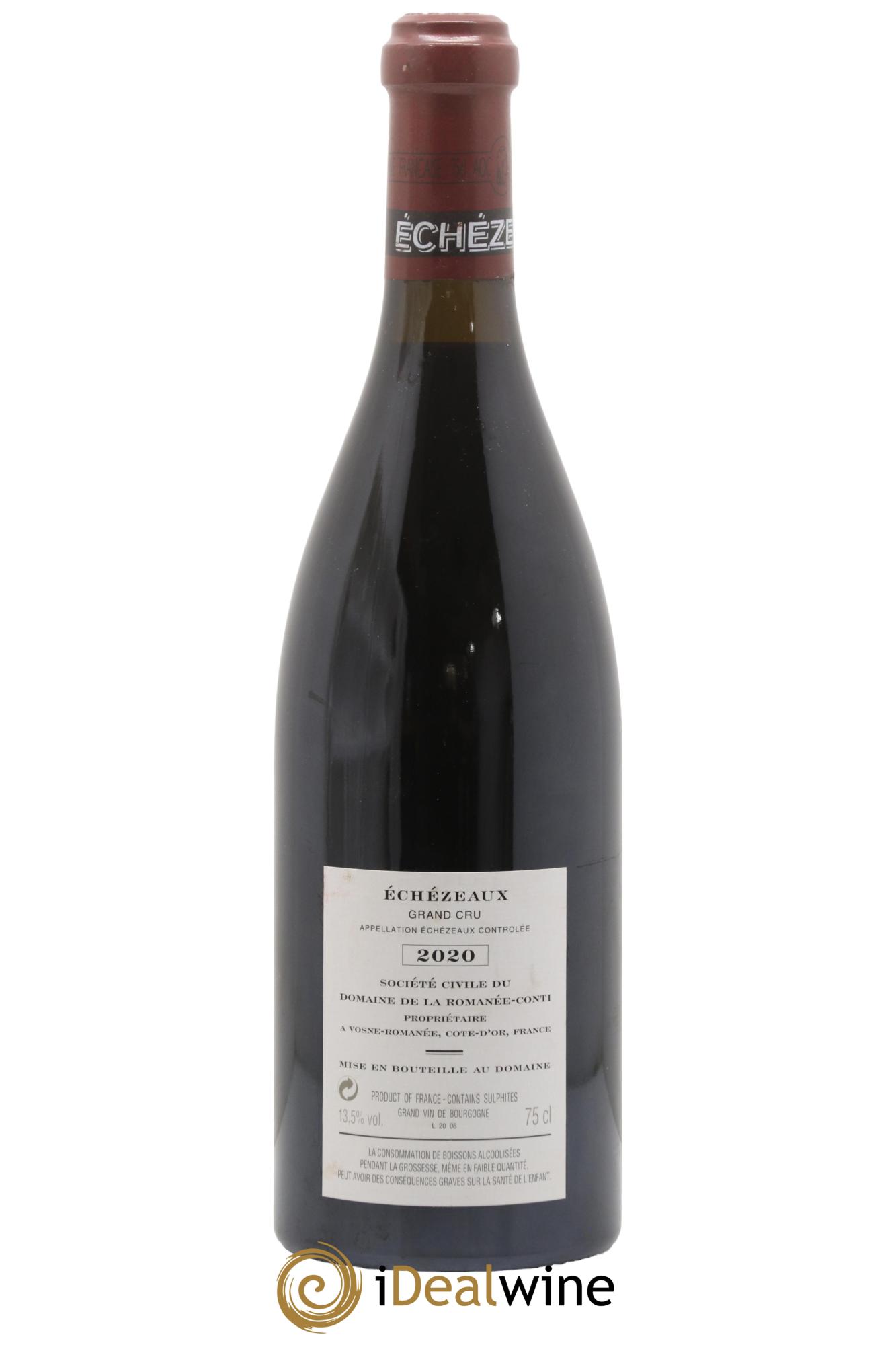 Echezeaux Grand Cru Domaine de la Romanée-Conti 2020 - Lotto di 1 bottiglia - 1