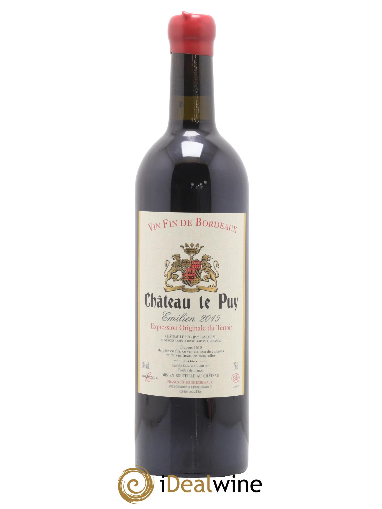 Le Puy - Cuvée Emilien 2015 - Lot de 1 bouteille - 0