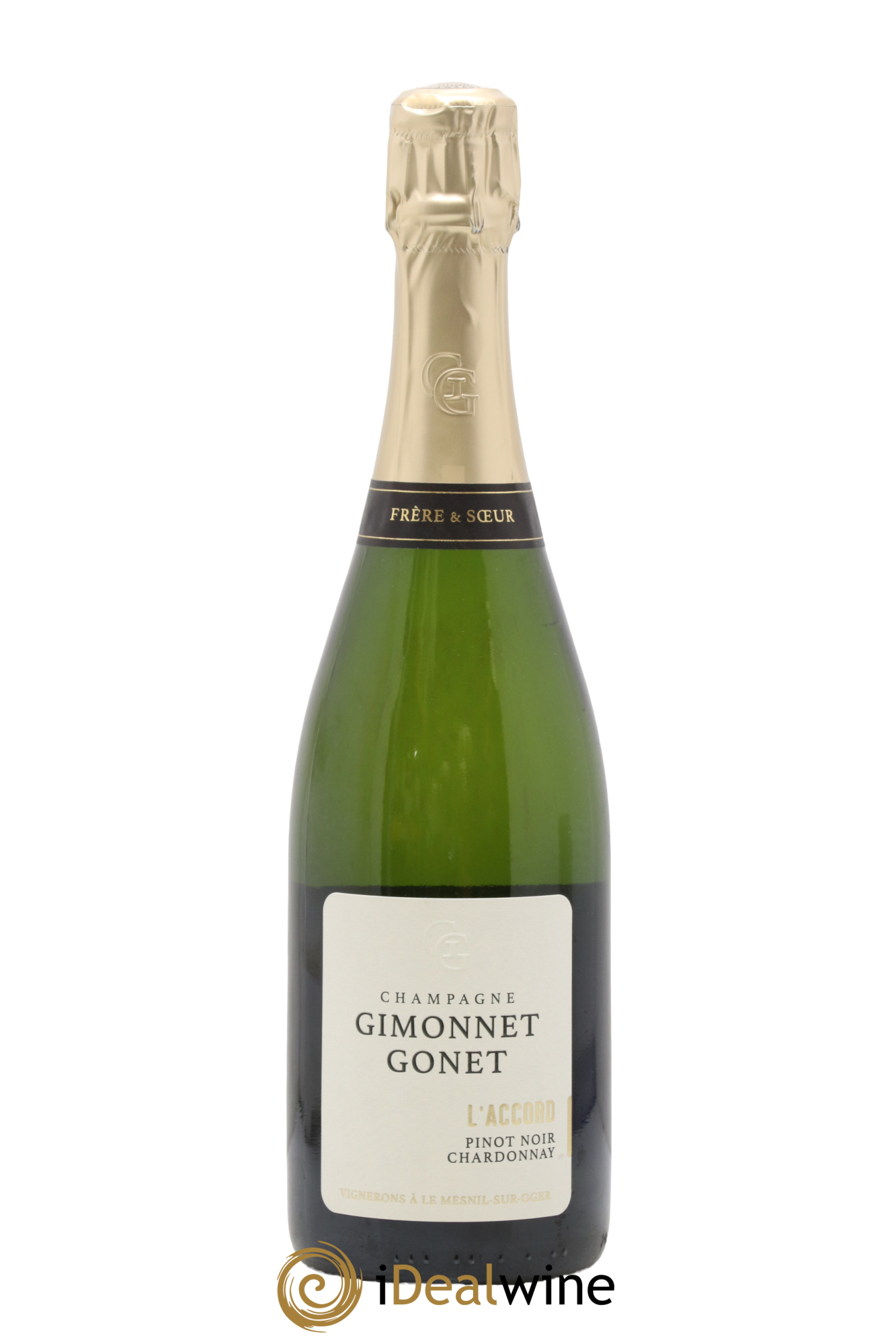 Champagne Brut L'Accord Gimonnet-Gonet - Lot de 1 bouteille - 0