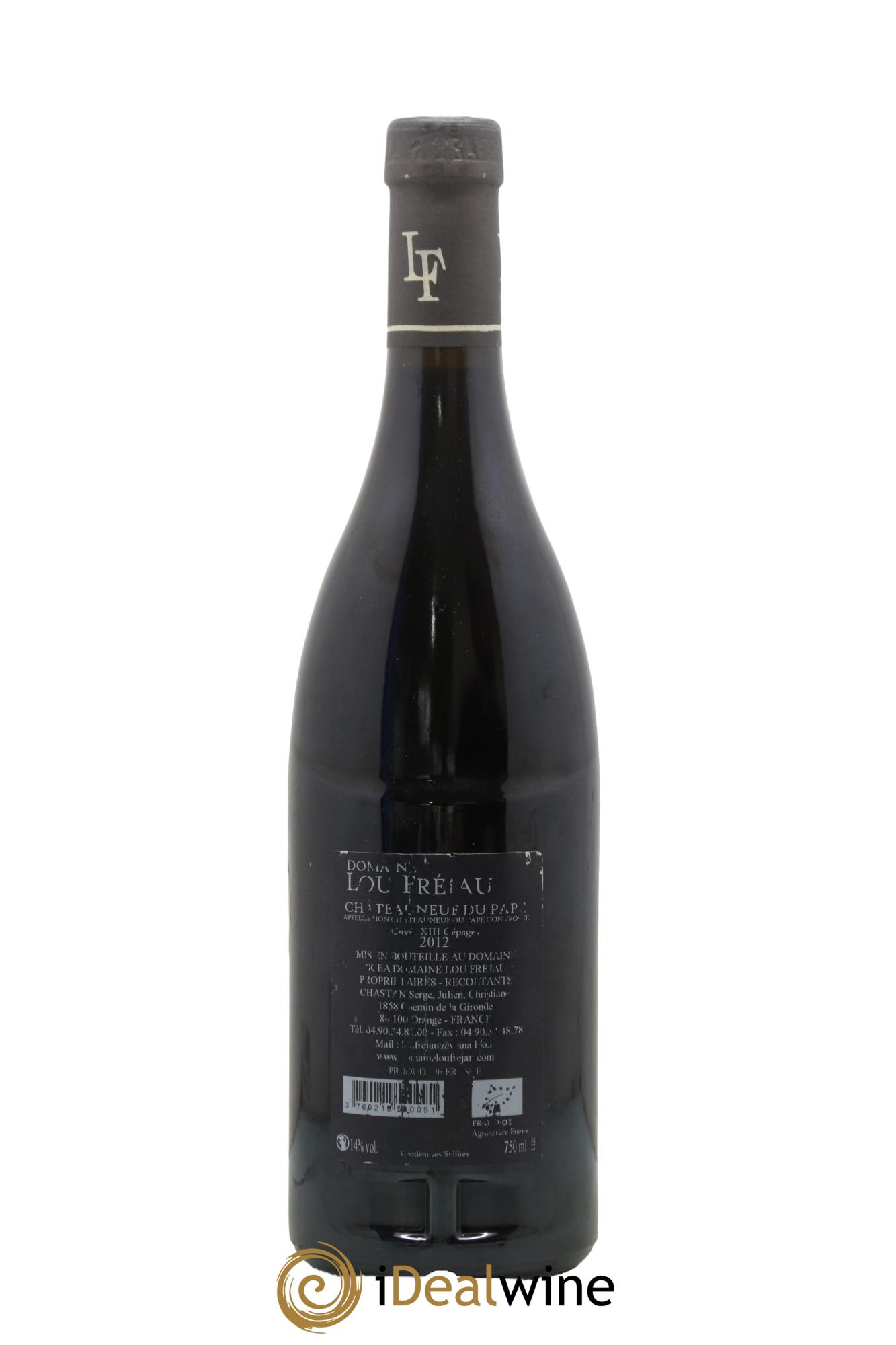 Châteauneuf-du-Pape Cuvée XIII Domaine Lou Fréjau 2012 - Lot of 1 bottle - 1