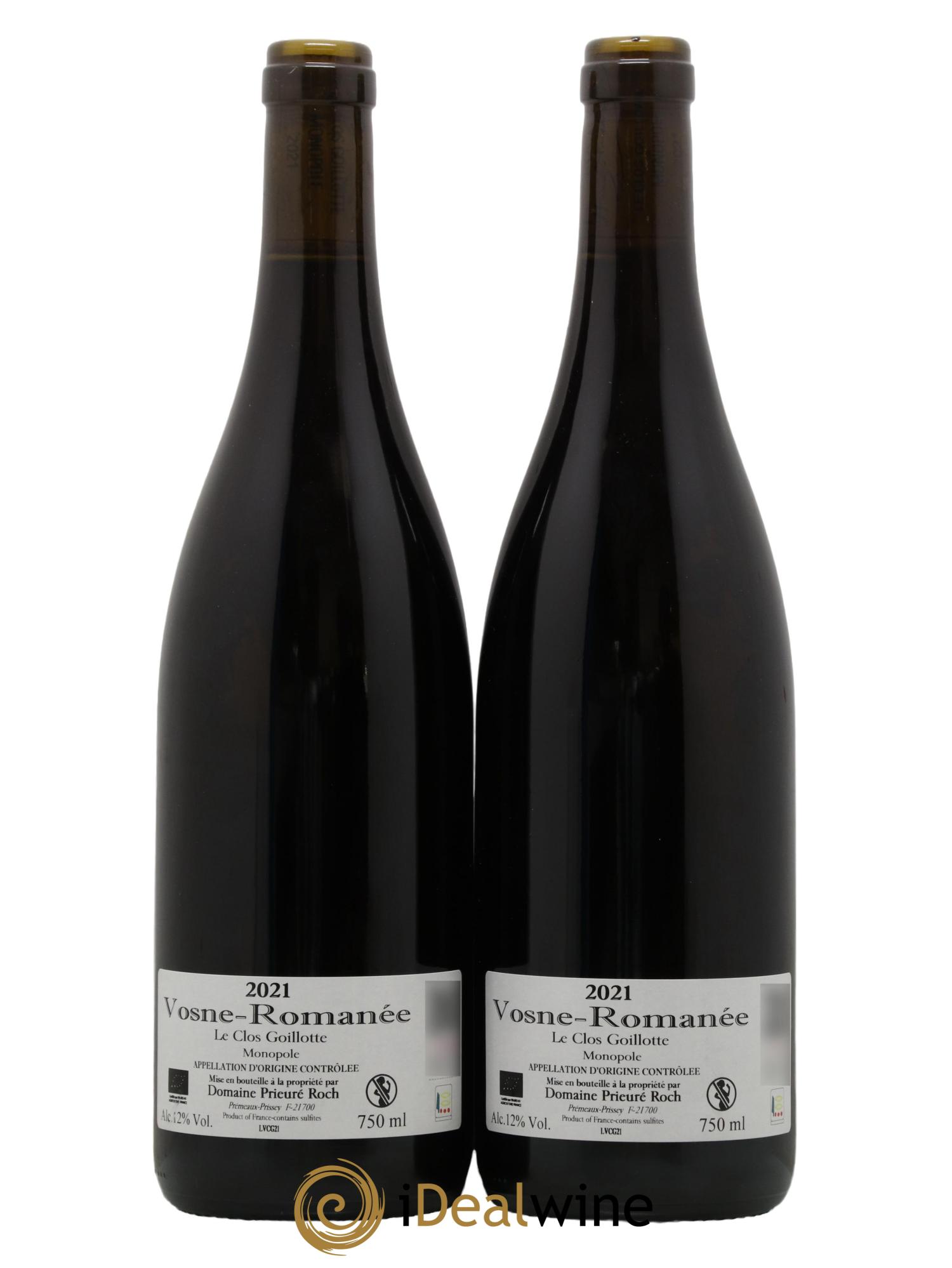 Vosne-Romanée Le Clos Goillotte Prieuré Roch 2021 - Posten von 2 Flaschen - 1