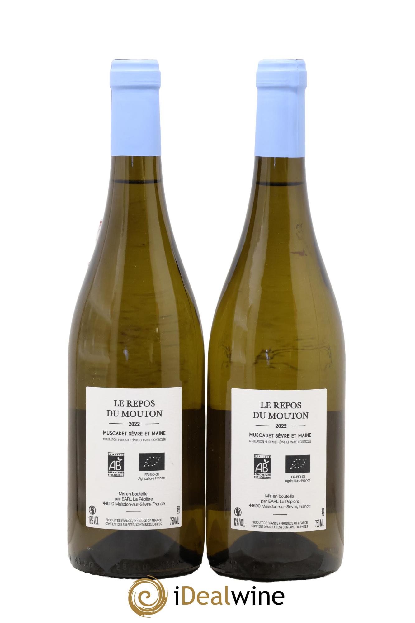 Muscadet-Sèvre-et-Maine Le Repos Du Mouton Domaine Pepiere 2022 - Lot de 2 bouteilles - 1