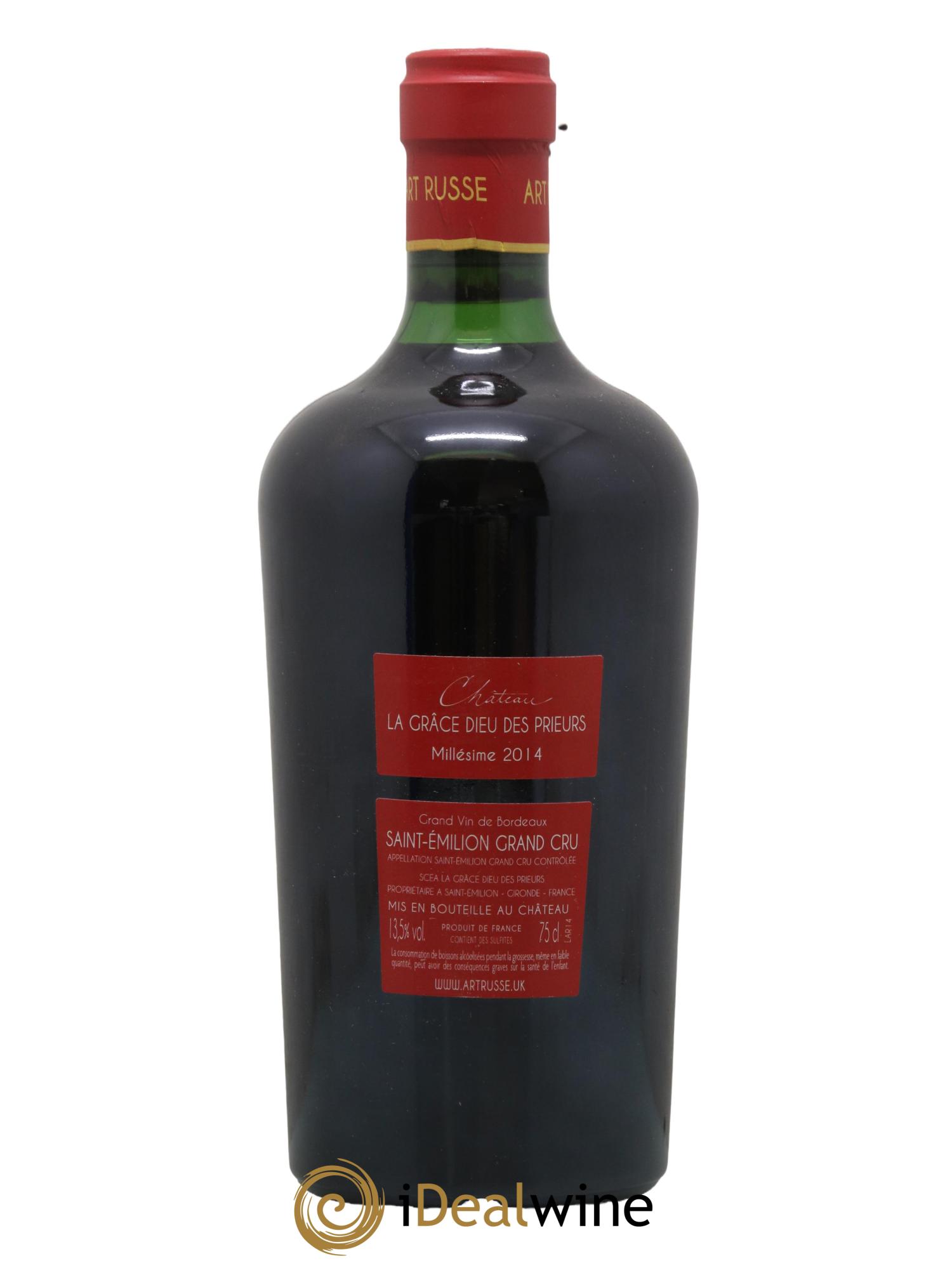 Château la Grâce Dieu des Prieurs 2014 - Lot de 1 bouteille - 1