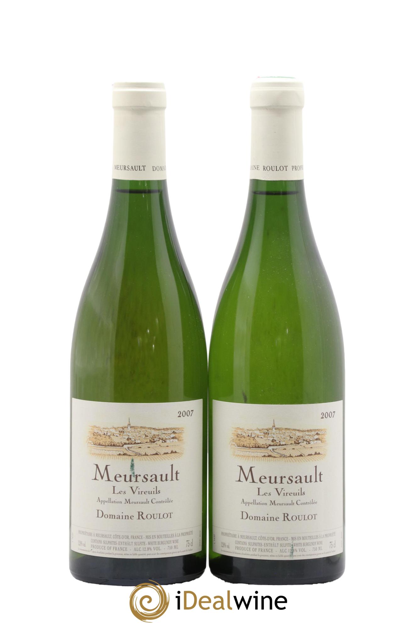 Meursault Les Vireuils Roulot (Domaine) 2007 - Lot de 2 bouteilles - 0