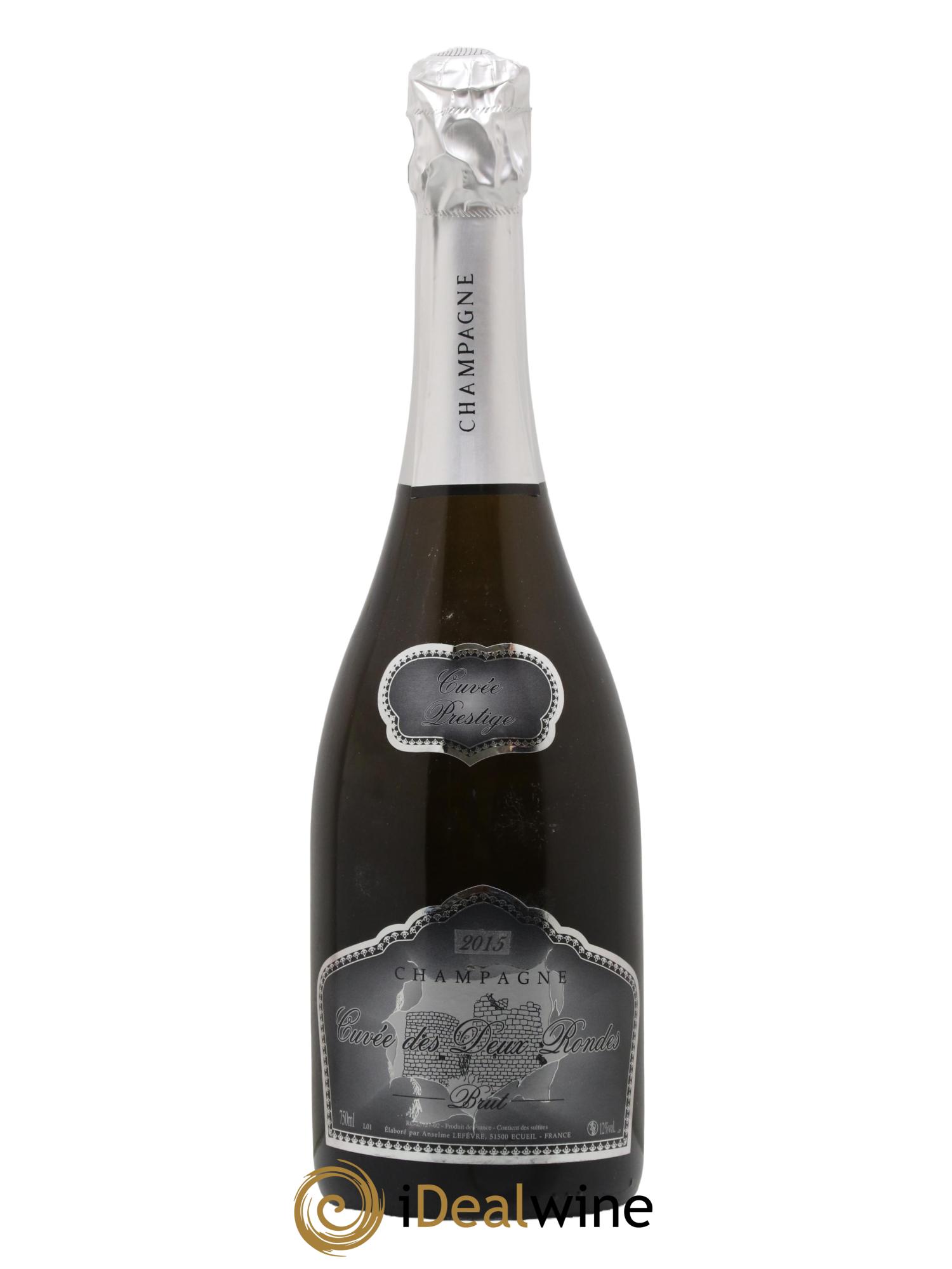 Champagne Brut Cuvée Prestige Cuvée des Deux Rondes Maison Anselme Lefevre 2015 - Lot de 1 bouteille - 0