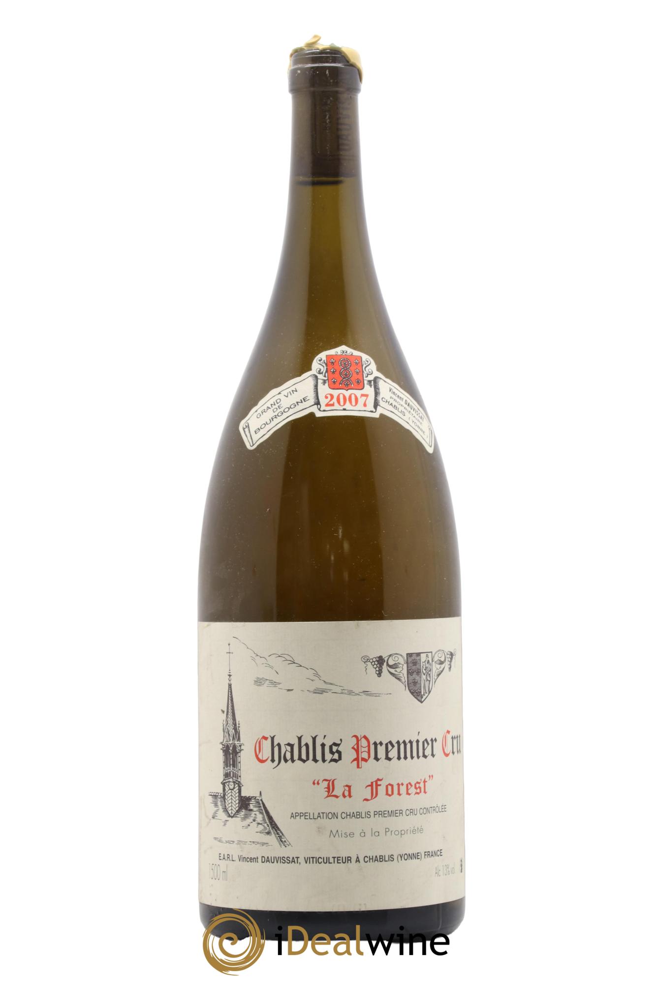 Chablis 1er Cru La Forest Vincent Dauvissat (Domaine) 2007 - Lot de 1 magnum - 0