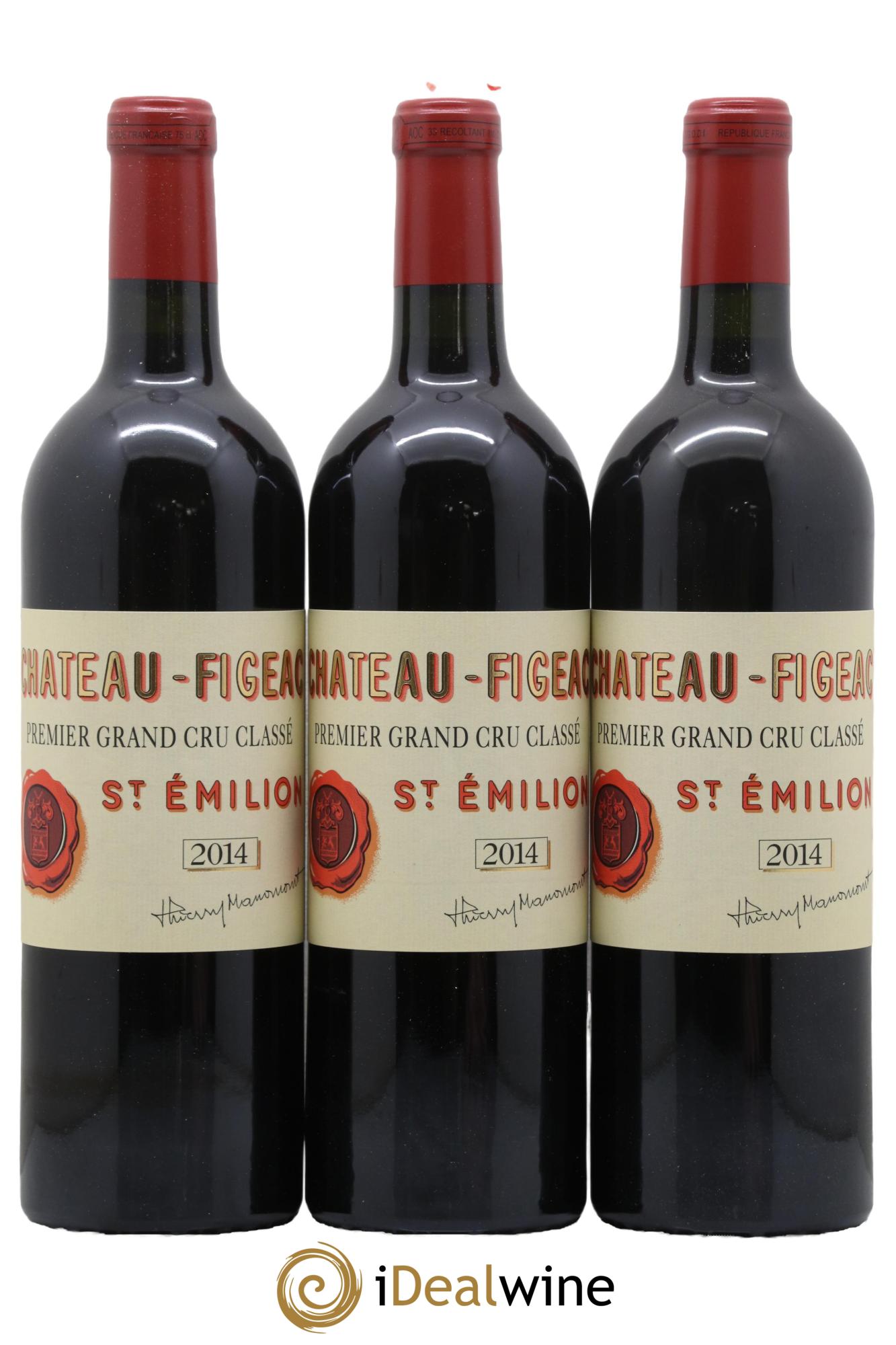 Château Figeac 1er Grand Cru Classé A  2014 - Lot of 6 bottles - 1