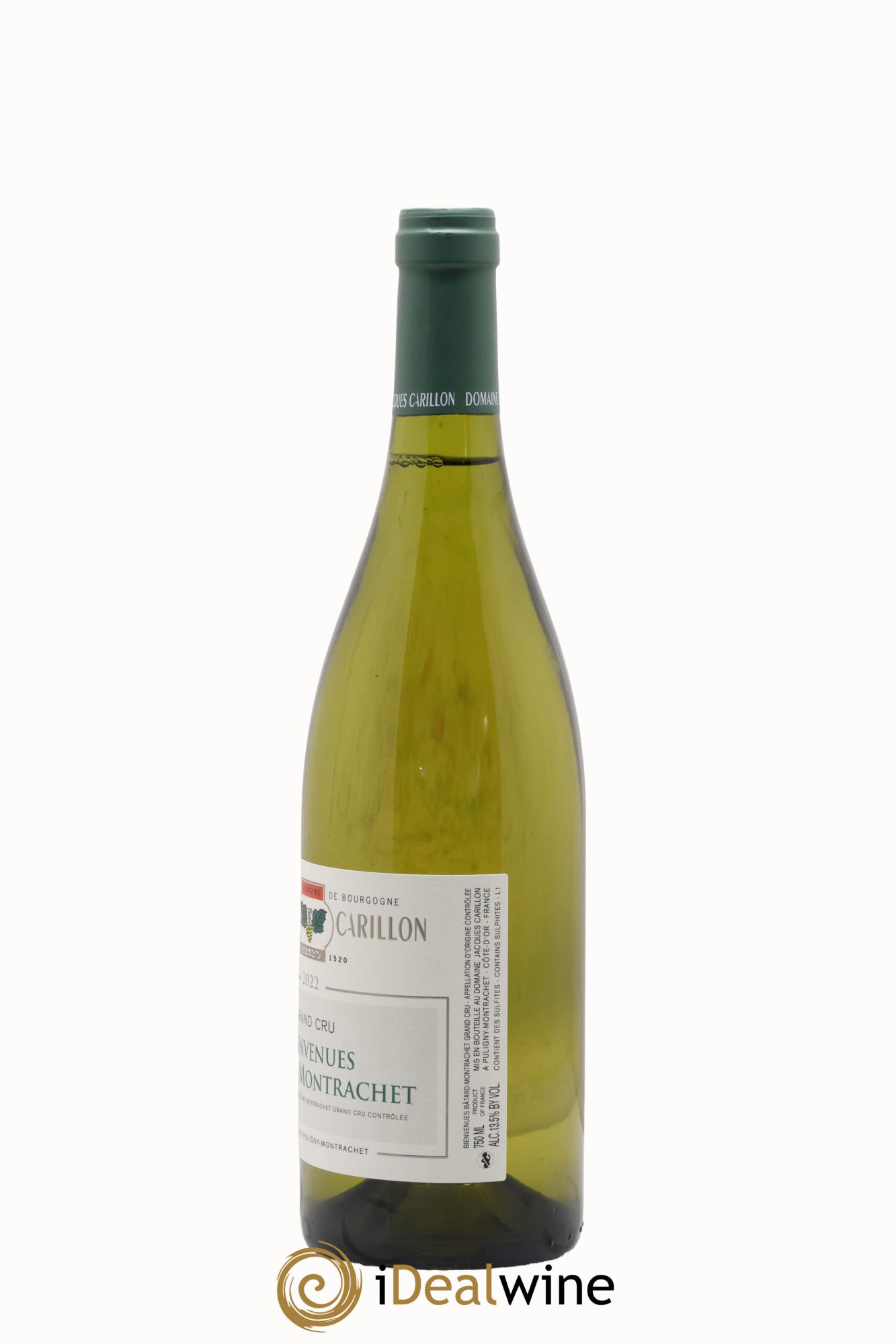 Bienvenues-Bâtard-Montrachet Grand Cru Jacques Carillon (Domaine) 2022 - Lot de 1 bouteille - 1