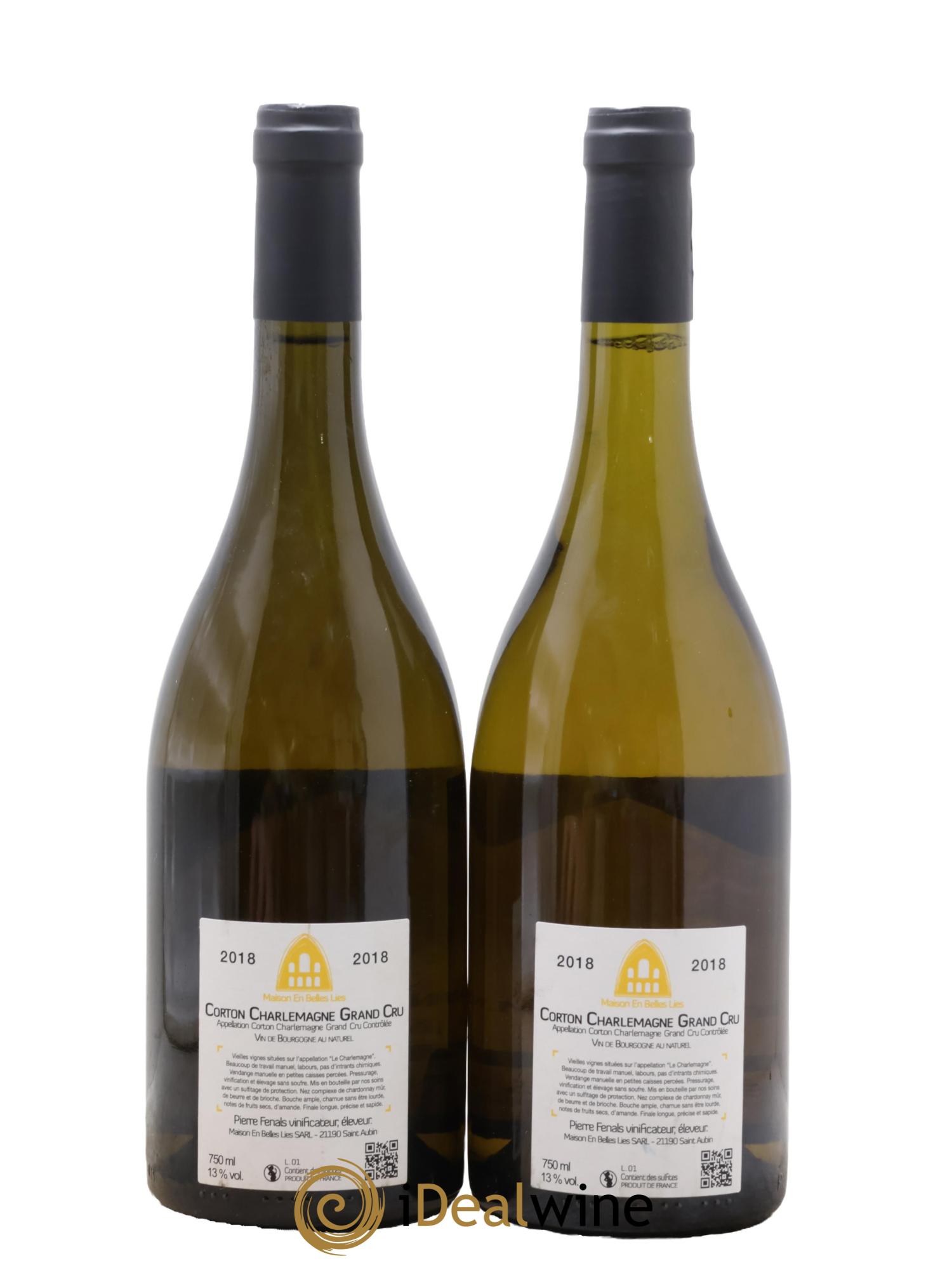 Corton-Charlemagne Grand Cru Maison En Belles Lies  2018 - Posten von 2 Flaschen - 1