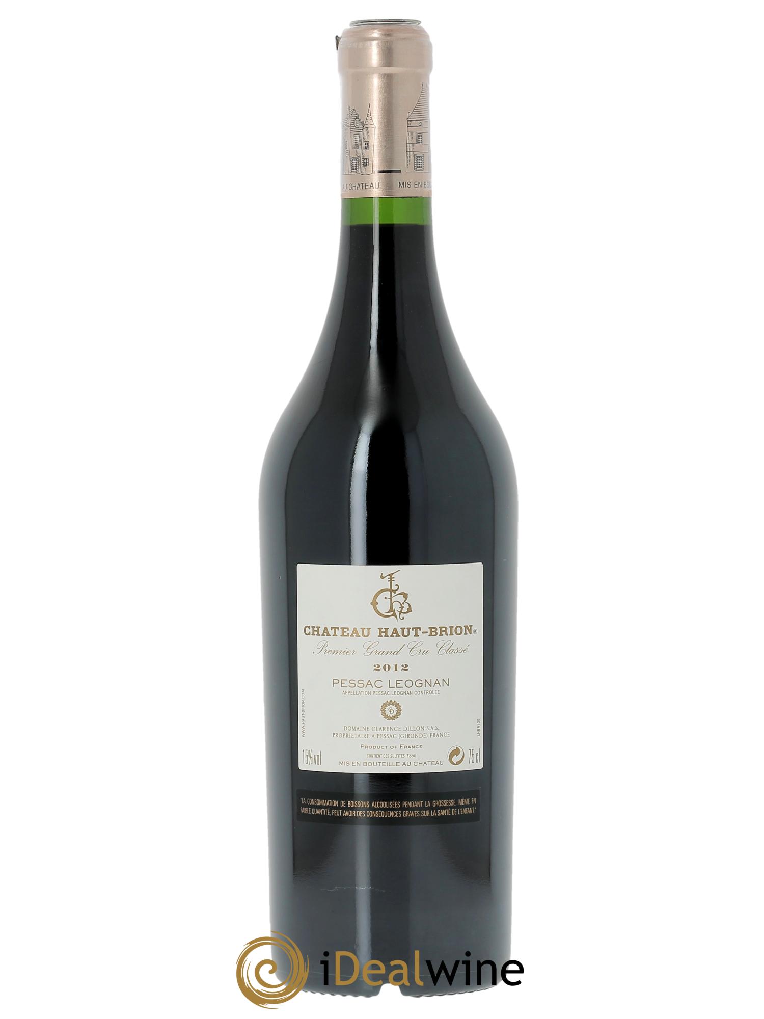 Château Haut Brion 1er Grand Cru Classé (OWC if 12 bts) 2012 - Lot of 1 bottle - 1