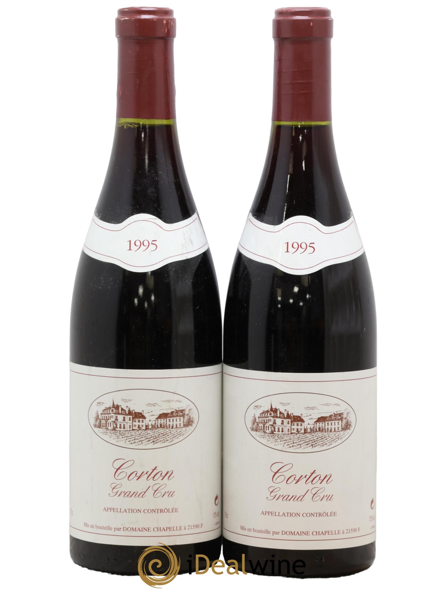 Corton Grand Cru Domaine Chapelle 1995 - Lot of 2 bottles - 0