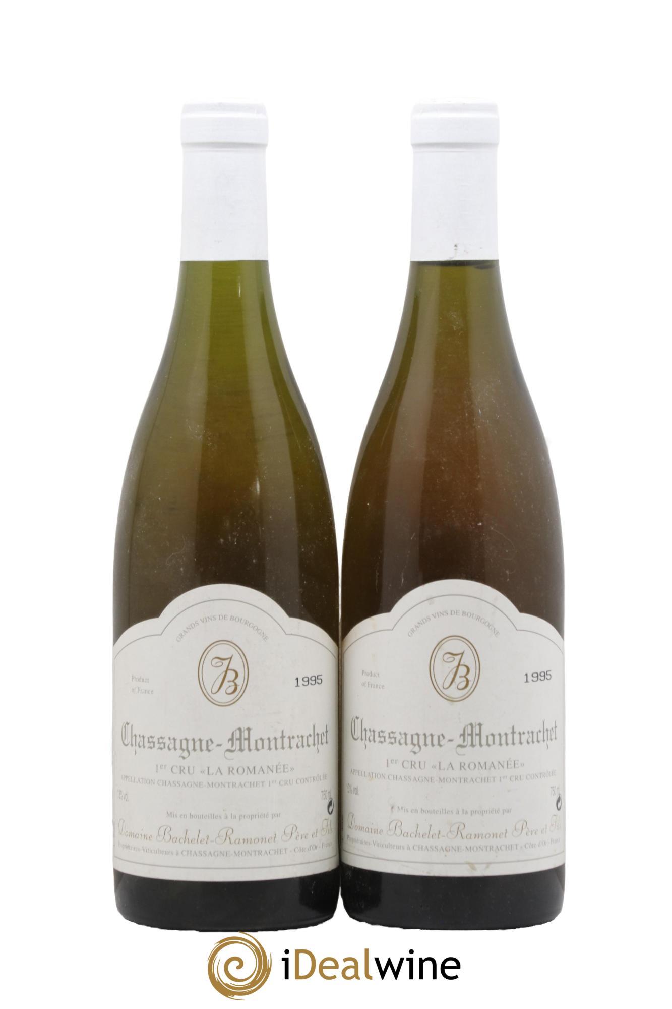 Chassagne-Montrachet 1er Cru La Romanée Bachelet-Ramonet (Domaine) 1995 - Lot of 2 bottles - 0