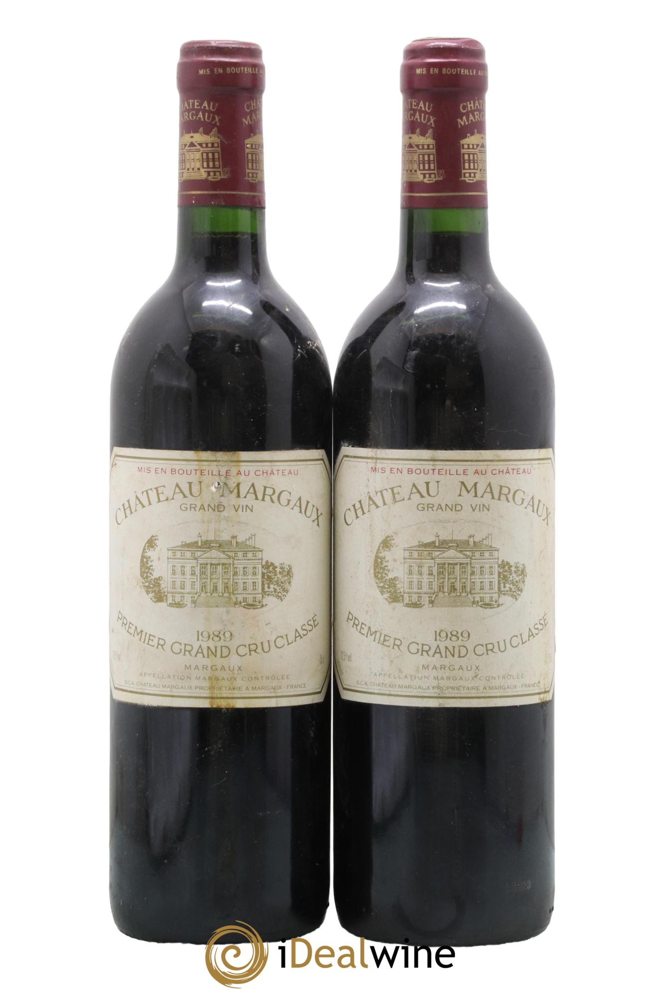 Château Margaux 1er Grand Cru Classé 1989 - Lot de 2 bouteilles - 0