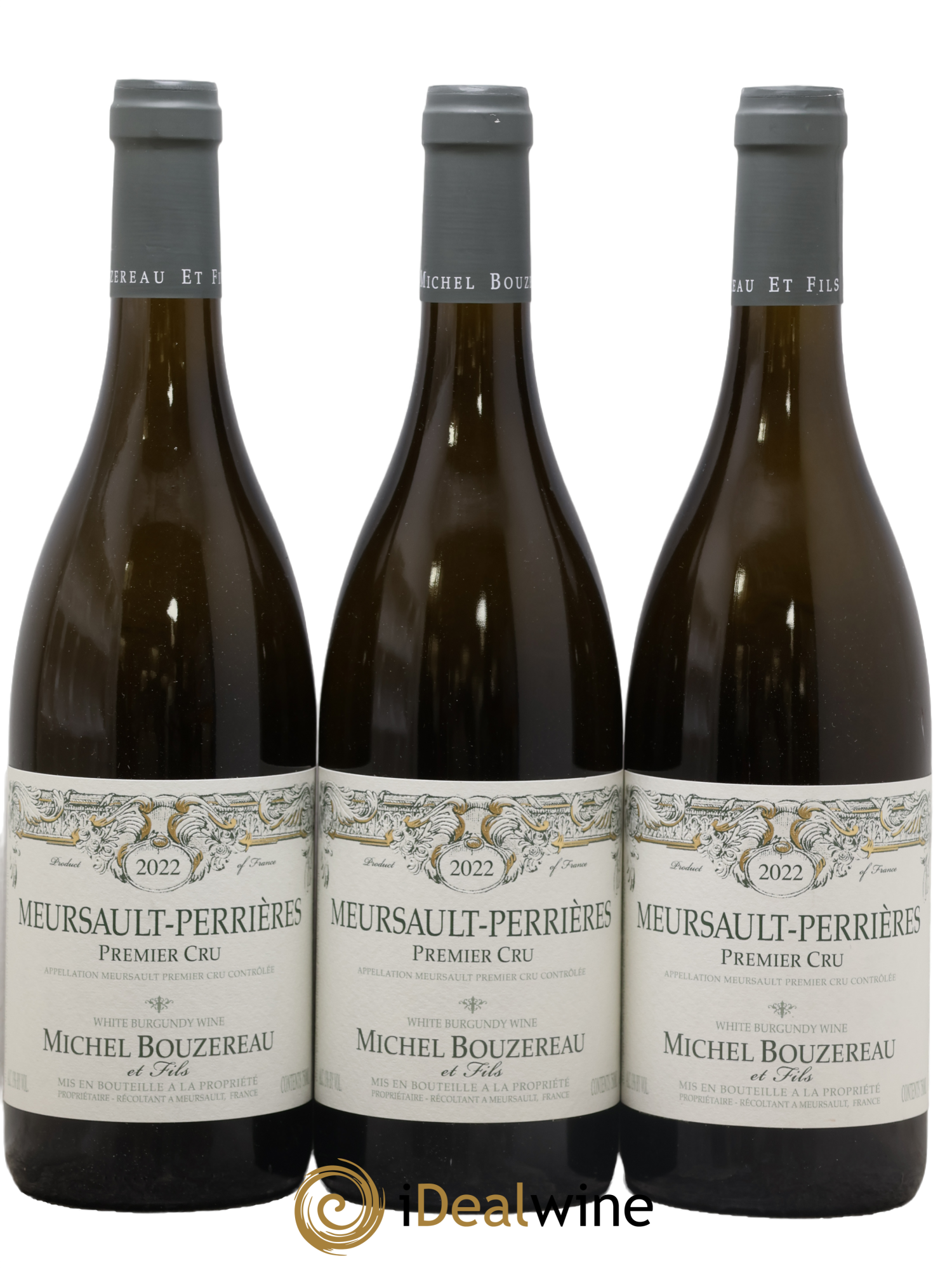 Meursault 1er Cru Perrières Michel Bouzereau et Fils (Domaine) 2022 - Lot de 3 bouteilles - 0