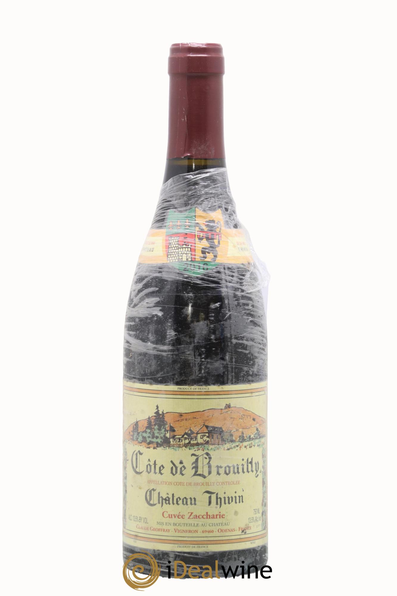 Côte de Brouilly Cuvée Zaccharie Château Thivin 2016 - Lotto di 1 bottiglia - 0