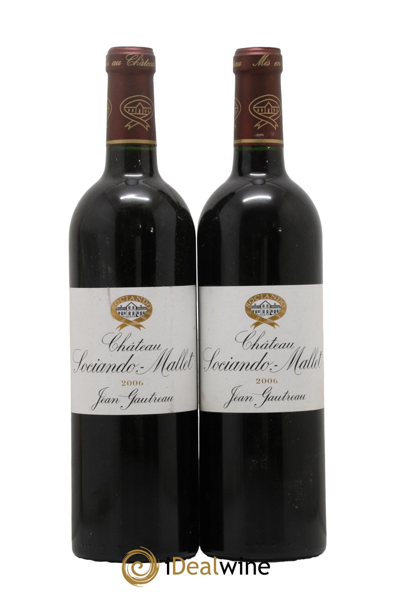 Château Sociando Mallet 2006 - Lot of 2 bottles - 0
