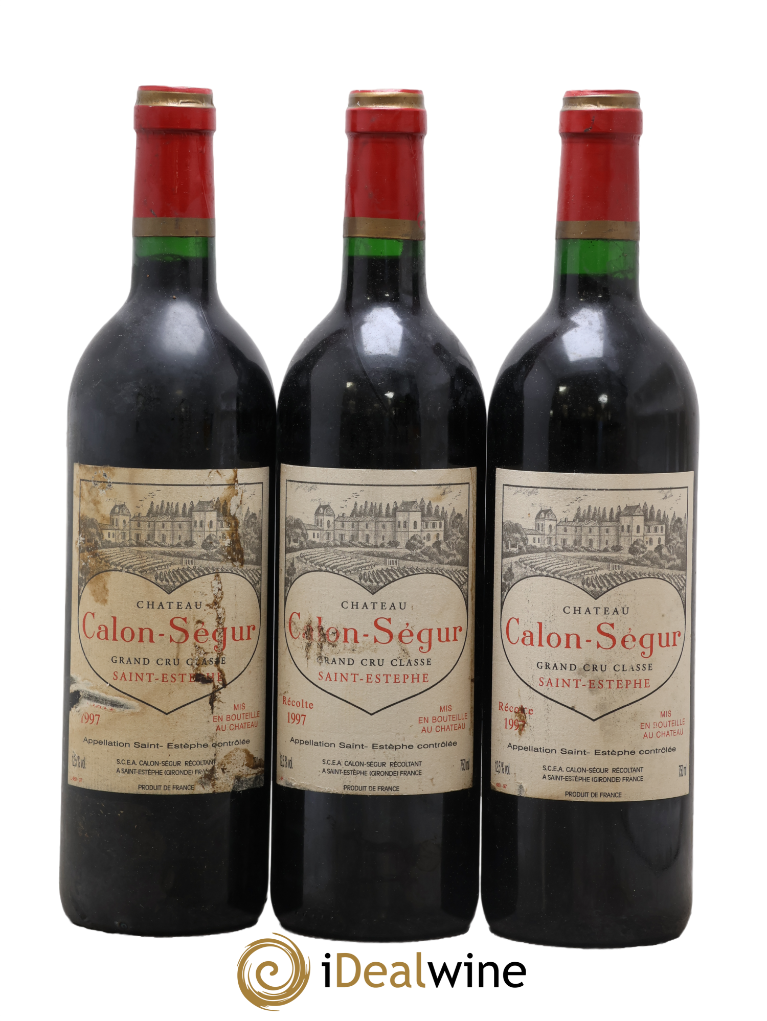 Château Calon Ségur 3ème Grand Cru Classé 1997 - Lotto di 3 bottiglie - 0