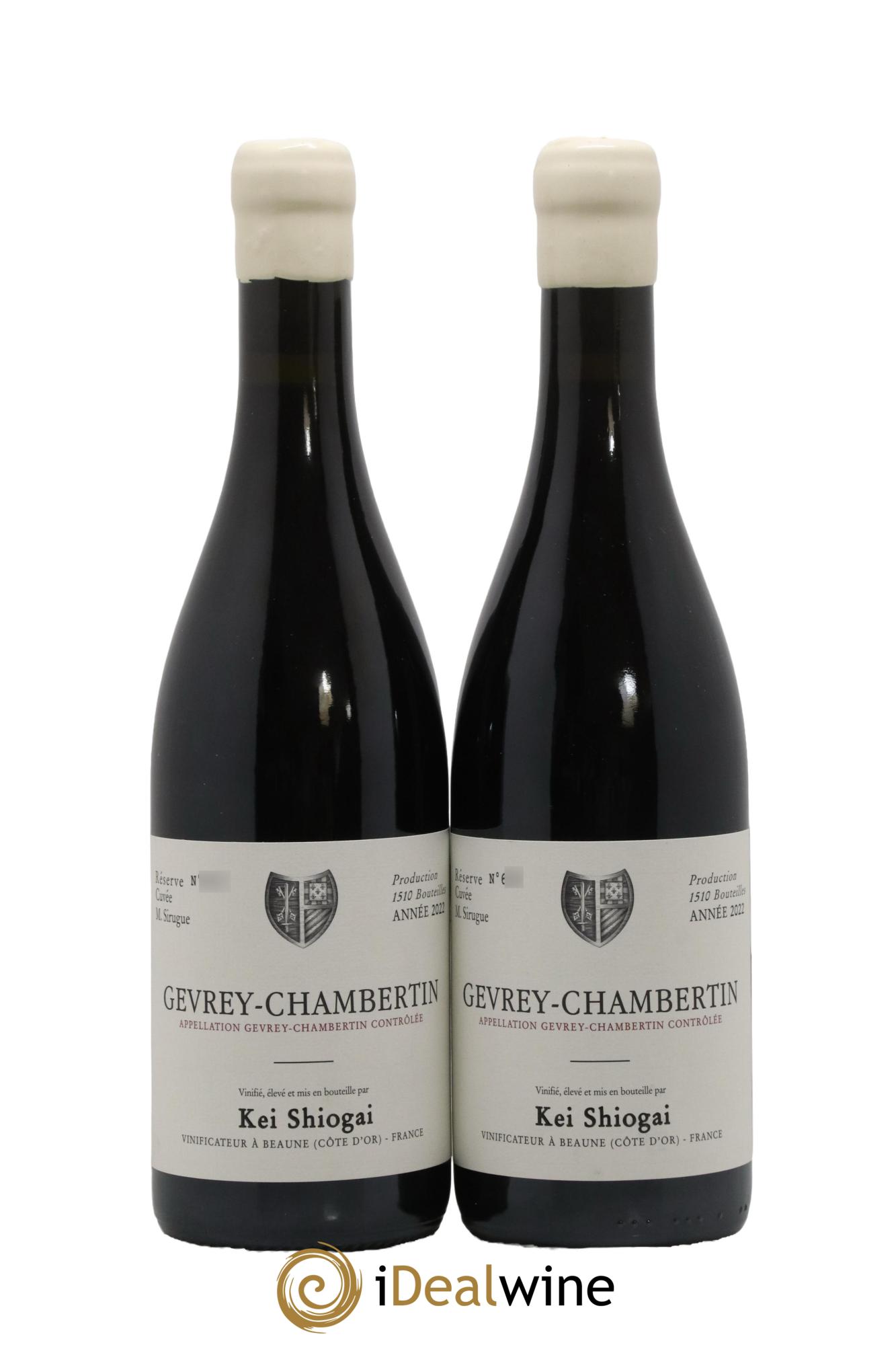 Gevrey-Chambertin Kei Shiogai 2022 - Lot de 2 bouteilles - 0