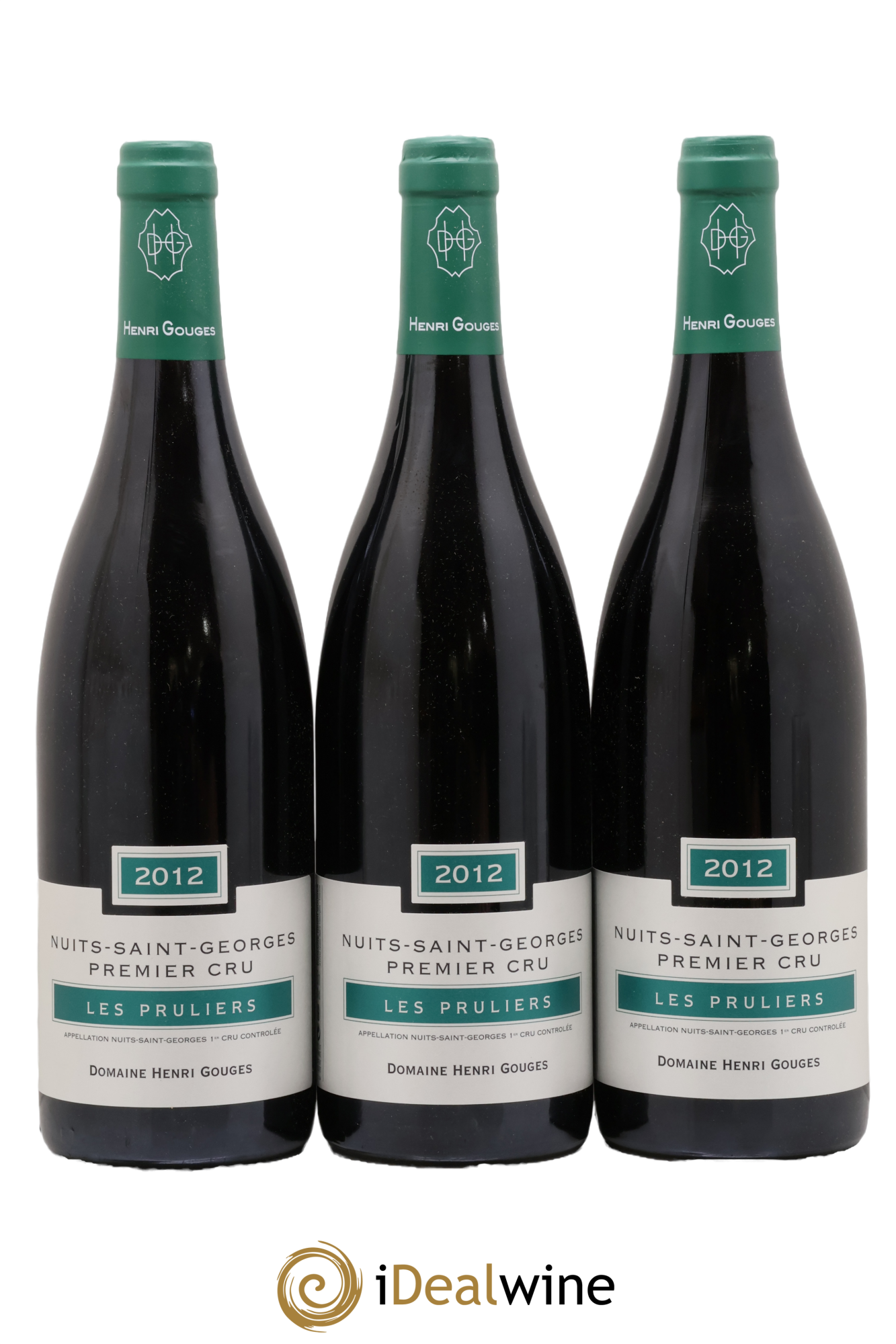 Nuits-Saint-Georges 1er Cru Les Pruliers Henri Gouges 2012 - Lot de 3 bouteilles - 0