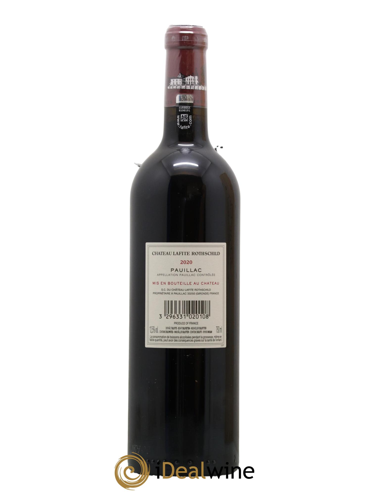 Château Lafite Rothschild 1er Grand Cru Classé 2020 - Lot de 1 bouteille - 2