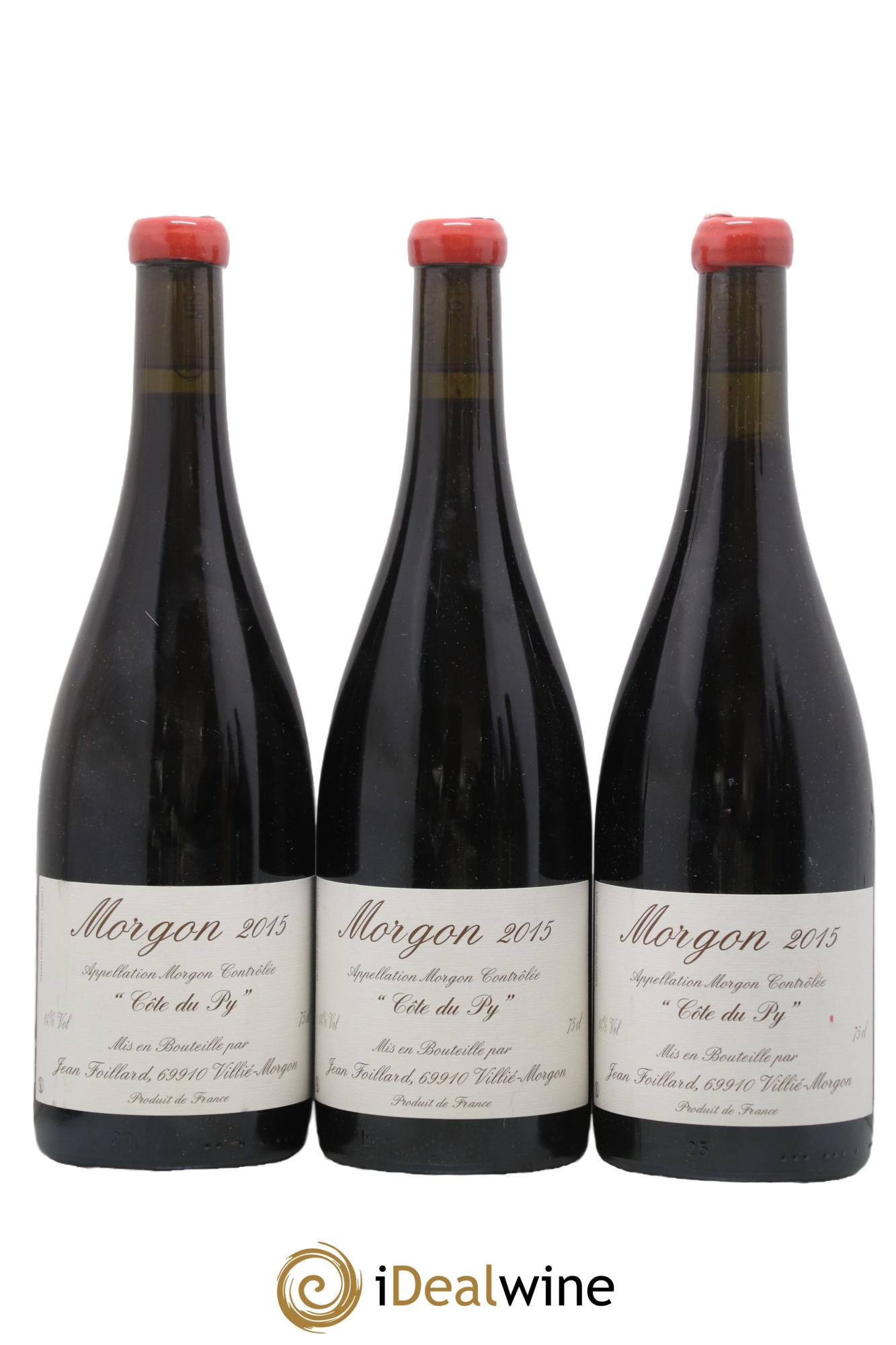 Morgon Côte du Py Jean Foillard 2015 - Lotto di 3 bottiglie - 0
