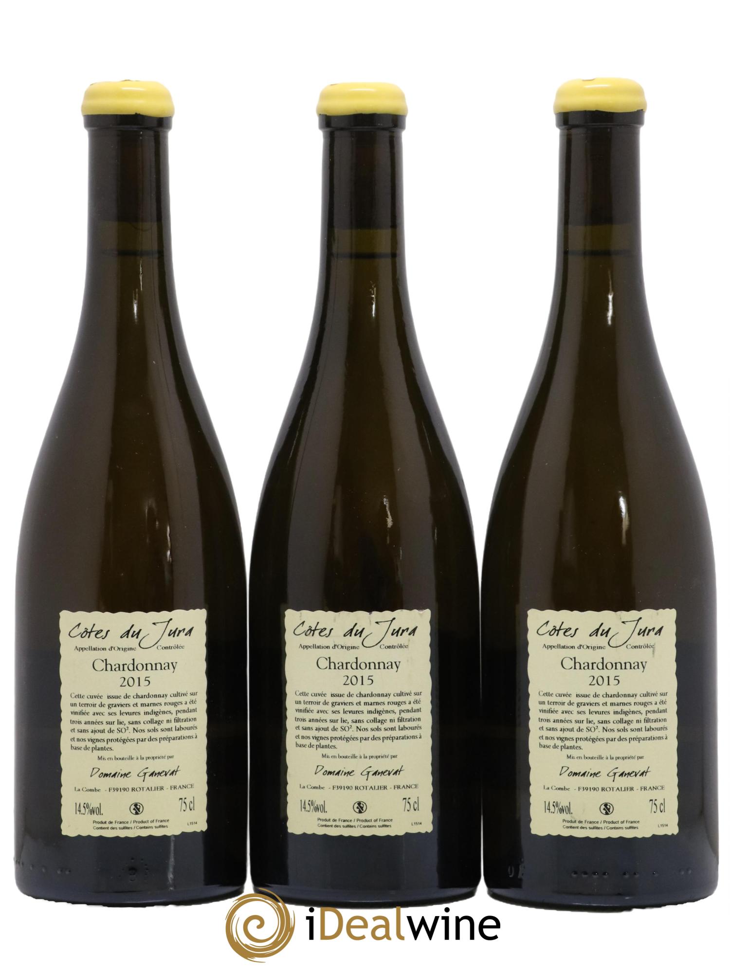 Côtes du Jura Les Gryphées Vieilles Vignes Jean-François Ganevat (Domaine) 2015 - Lot de 3 bouteilles - 1