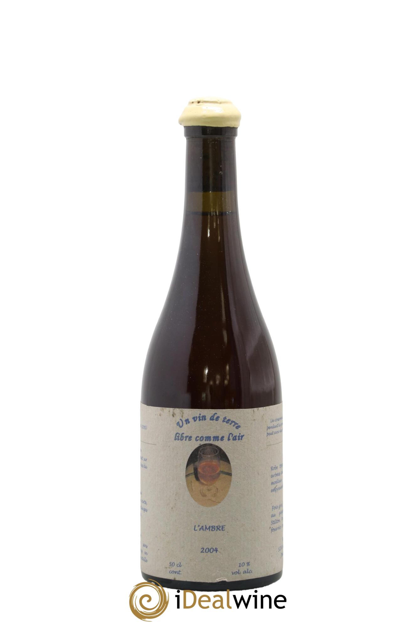 Vin de France Cuvée L'Ambre Josette Medau & Pierre Weyand 2004 - Lot de 1 format 50cl - 0