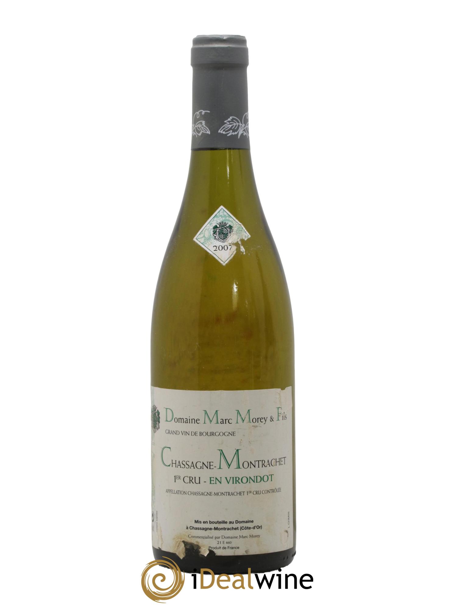Chassagne-Montrachet 1er Cru En Virondot Marc Morey 2007 - Lot de 1 bouteille - 0