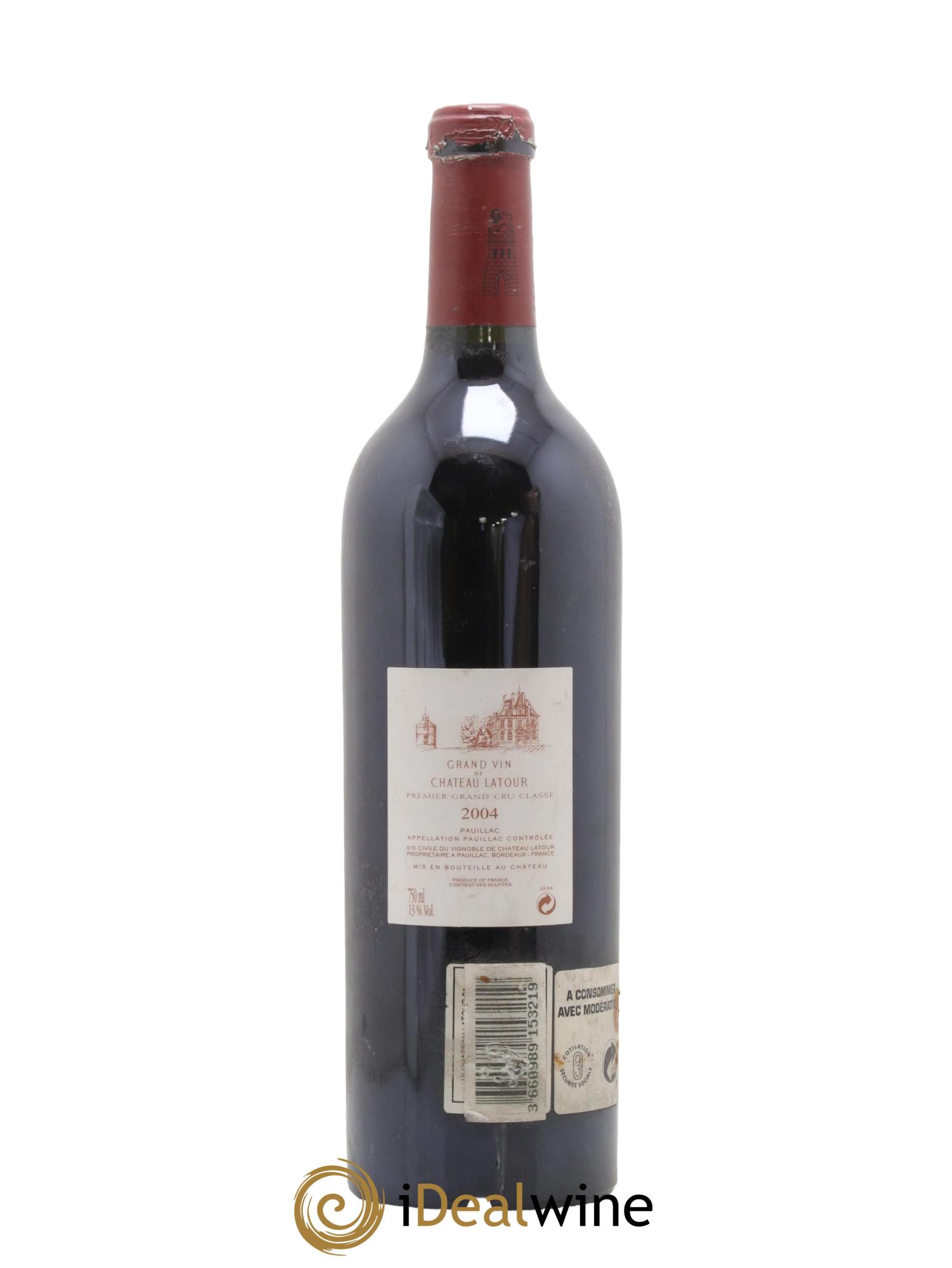 Château Latour 1er Grand Cru Classé 2004 - Lot de 1 bouteille - 1