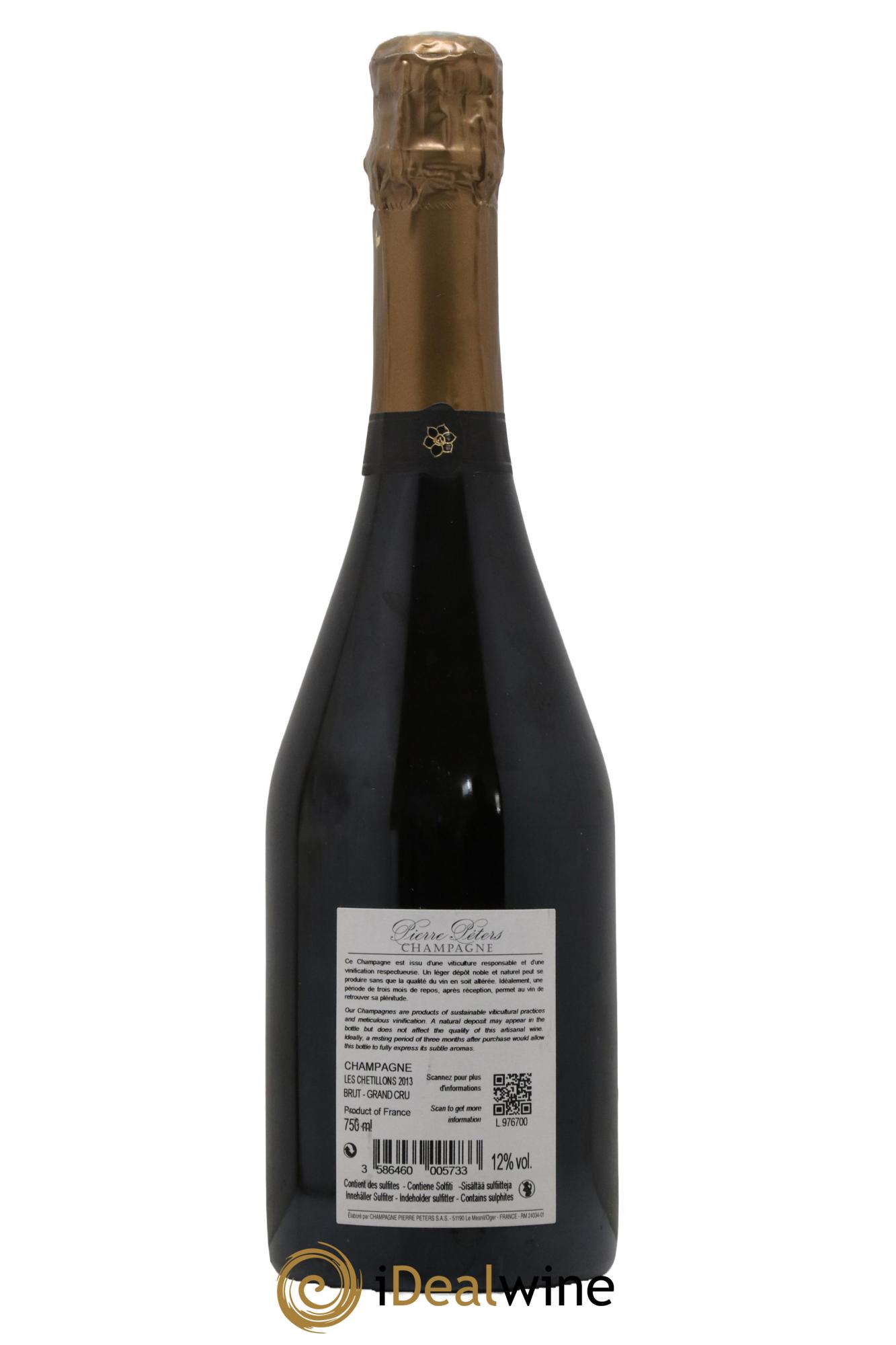 Cuvée Spéciale les Chétillons Blanc de Blancs Brut Pierre Péters 2013 - Lotto di 1 bottiglia - 1