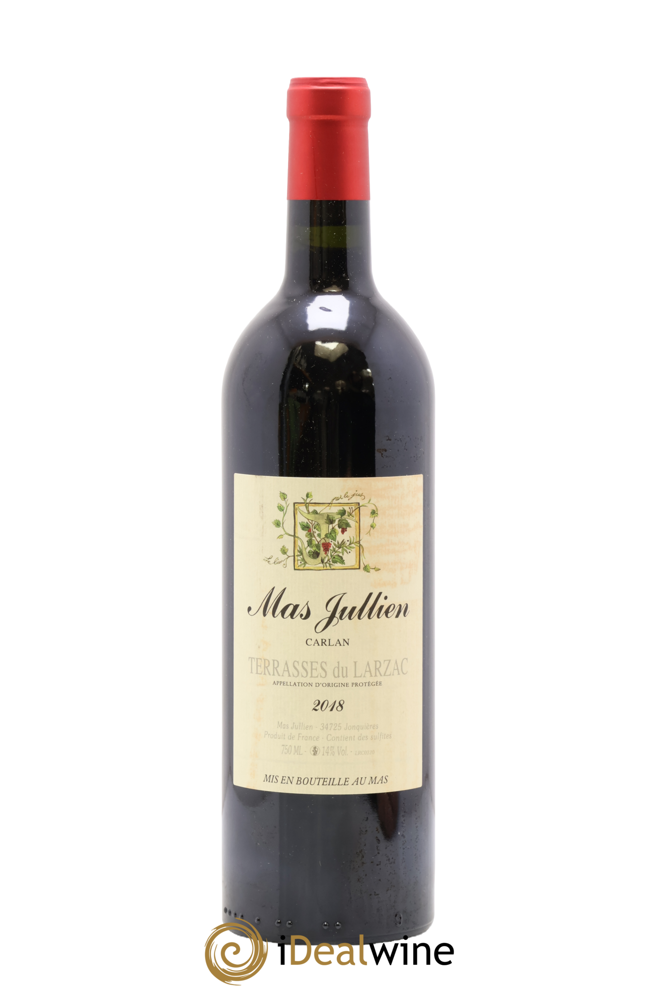 Terrasses du Larzac Mas Jullien Carlan Olivier Jullien 2018 - Lot of 1 bottle - 0
