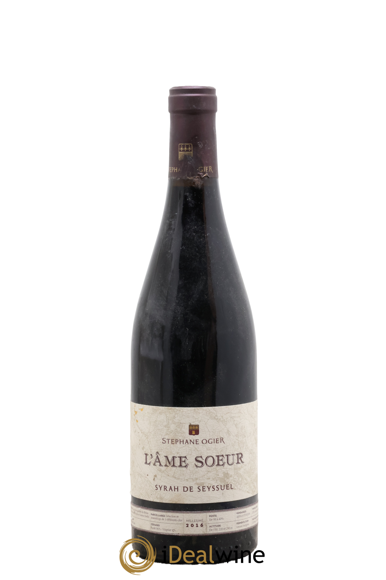 Collines Rhodaniennes L'Ame Soeur Syrah de Seyssuel Stéphane Ogier 2016 - Lot of 1 bottle - 0