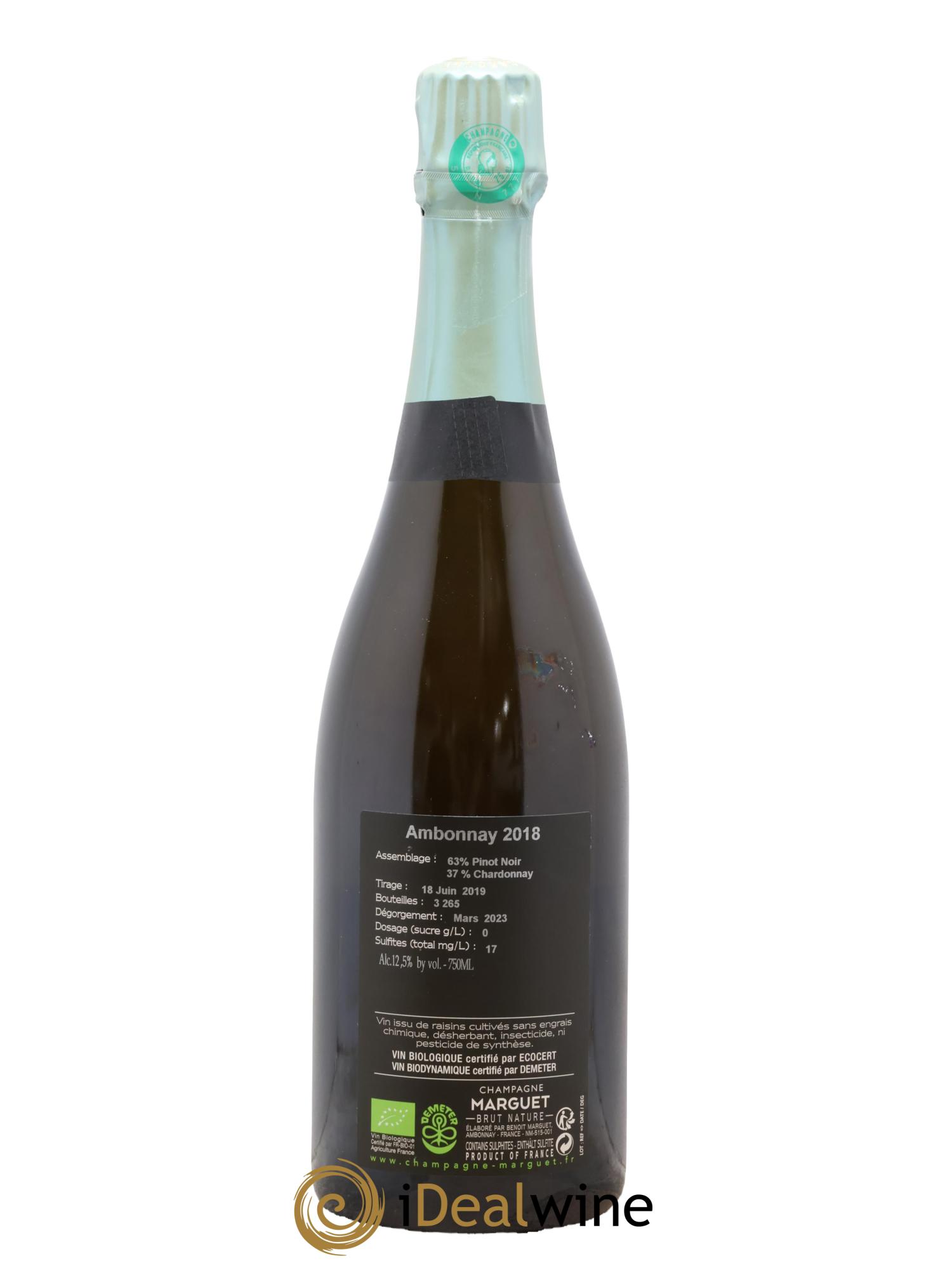 Ambonnay Grand Cru Extra-Brut Marguet 2018 - Lot of 1 bottle - 1