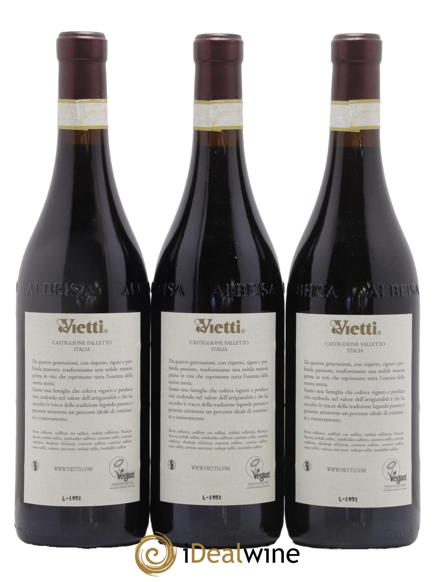 Barolo DOCG Brunate Vietti 2016 - Lot de 3 bouteilles - 1