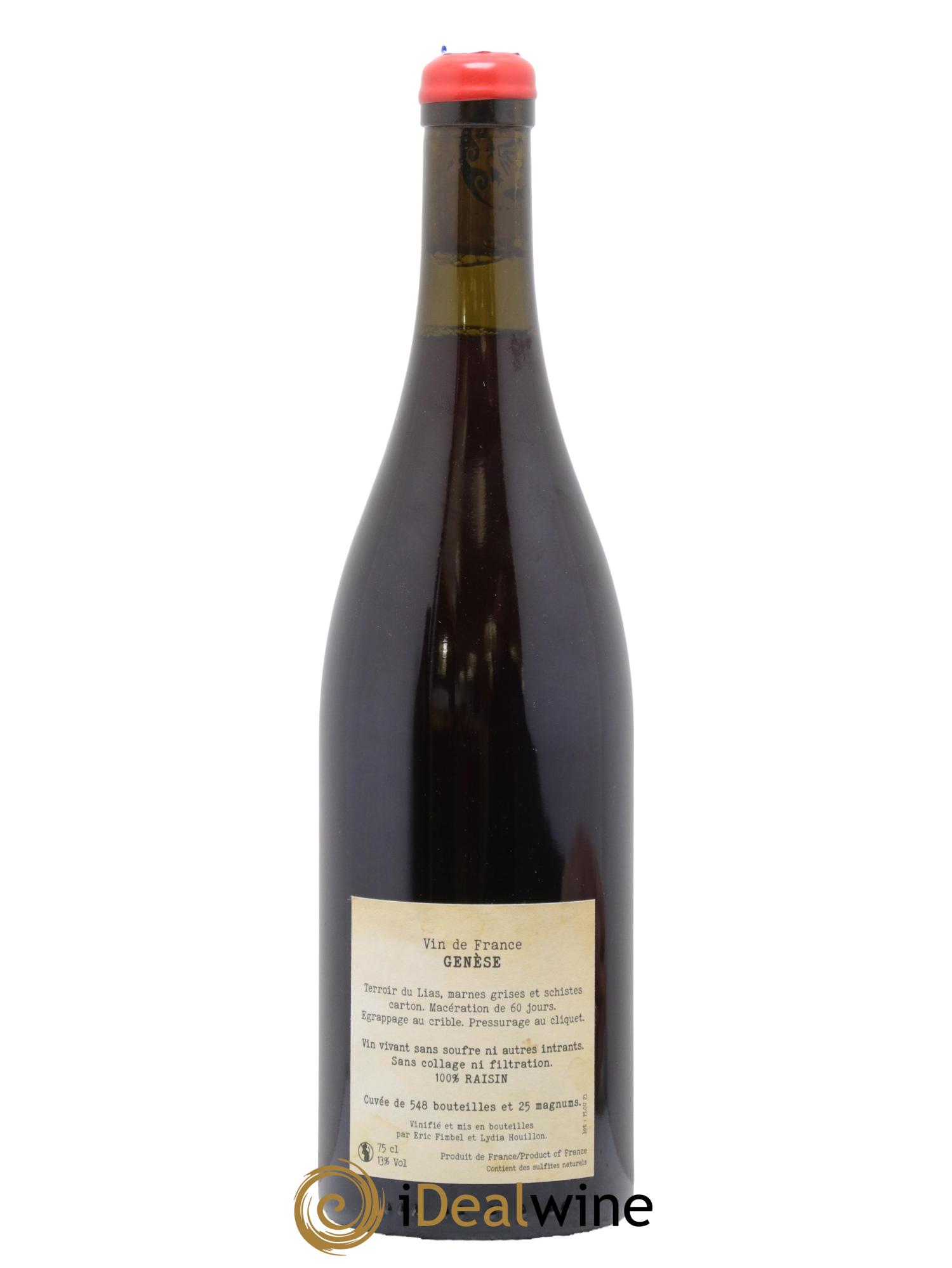 Vin de France Genèse Eric Fimbel & Lydia Houillon 2023 - Lot de 1 bouteille - 1