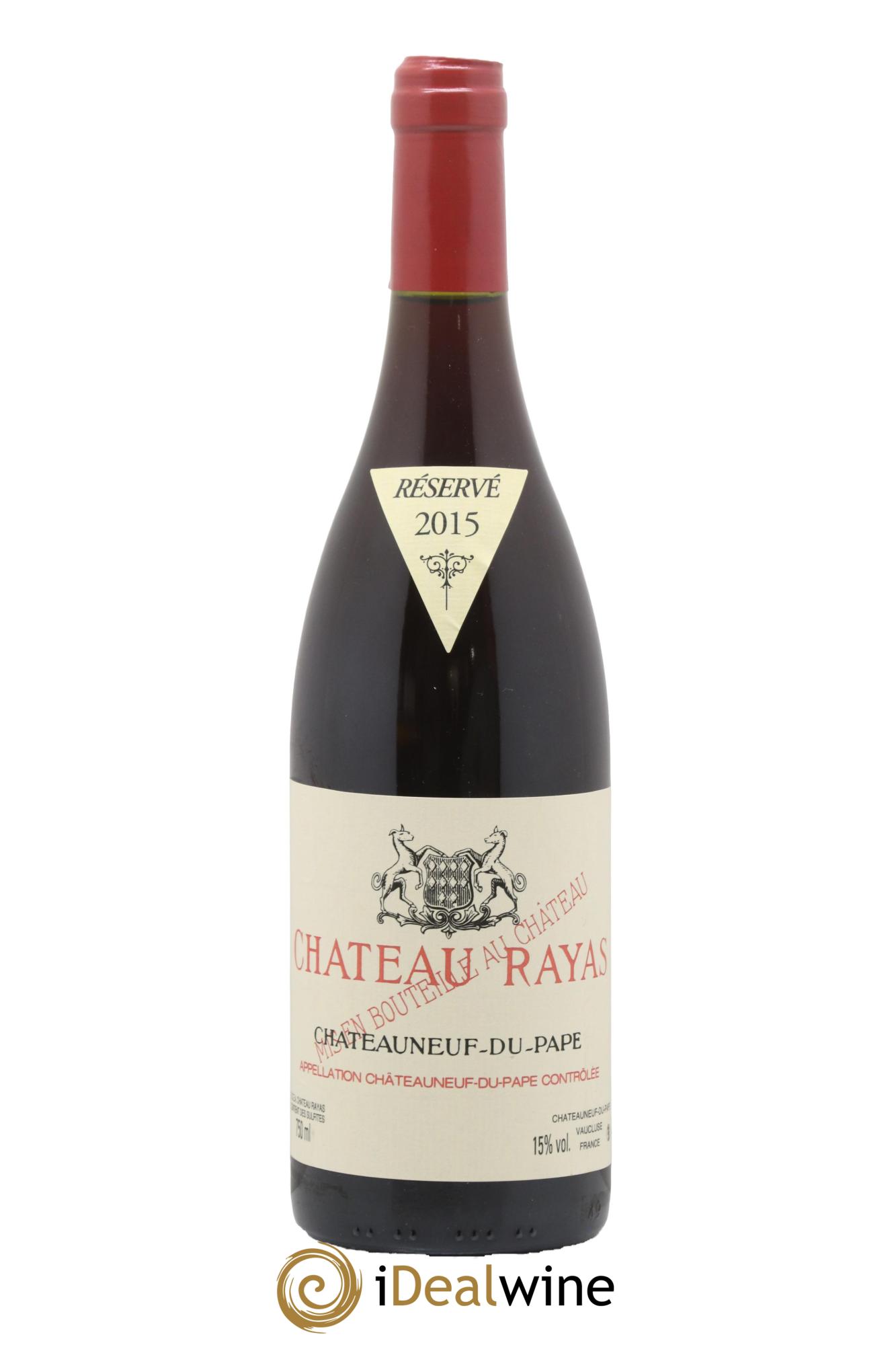 Châteauneuf-du-Pape Château Rayas Emmanuel Reynaud 2015 - Lot de 1 bouteille - 0